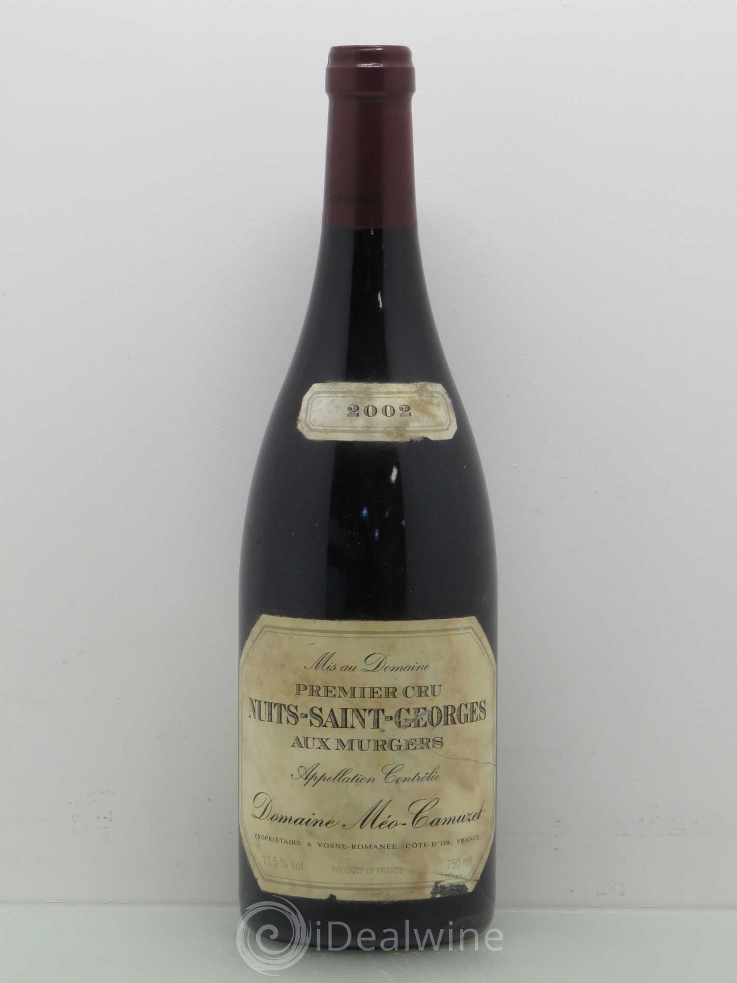 Nuits-Saint-Georges 1er Cru Aux Murgers Méo-Camuzet (Domaine) 2002 - Lot de 1 bouteille - 0