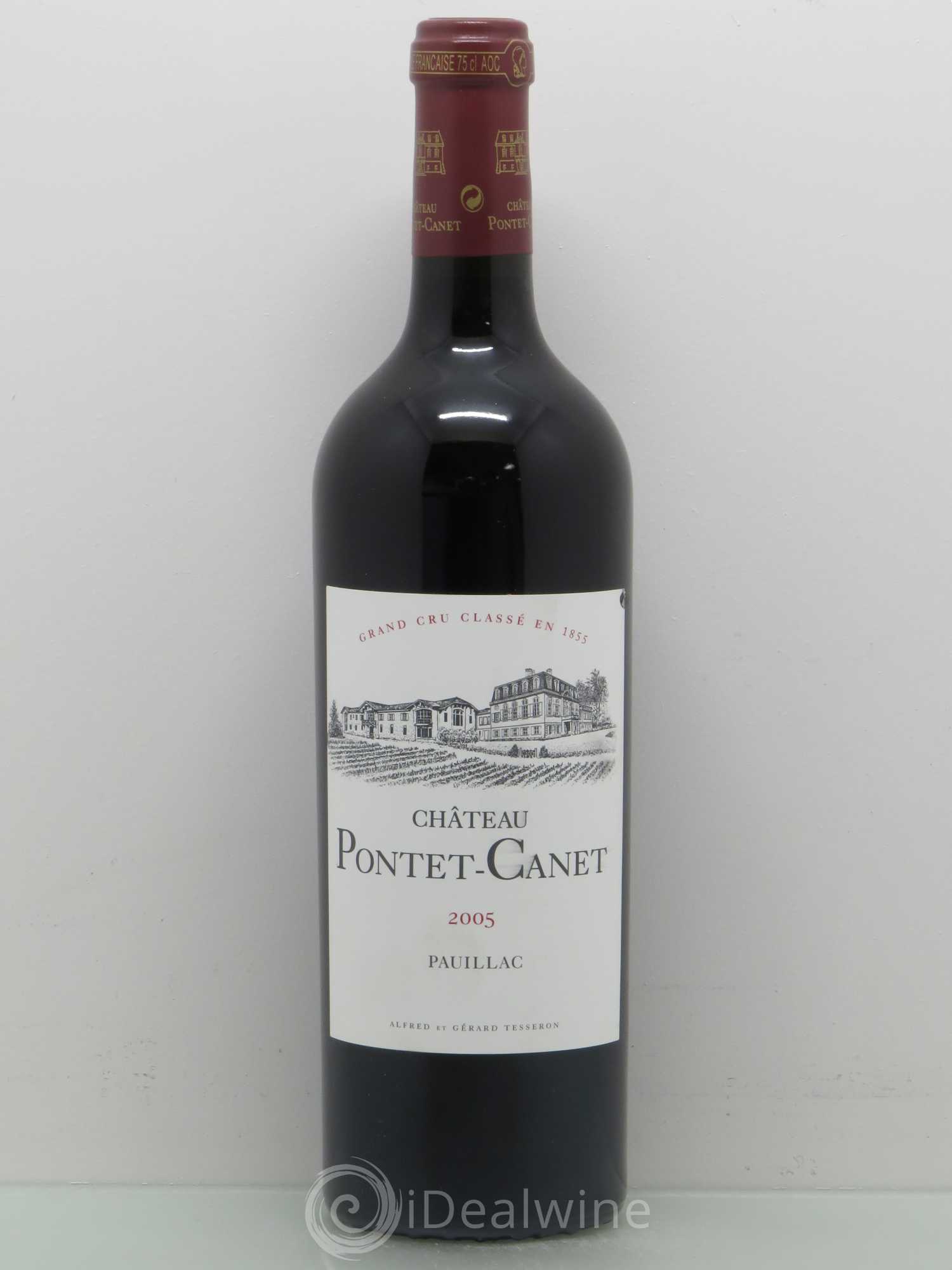 Château Pontet Canet 5ème Grand Cru Classé 2005 - Lot de 1 bouteille - 0