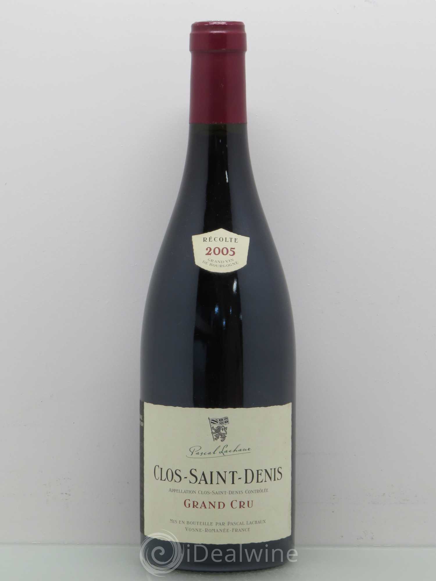 Clos Saint-Denis Grand Cru Pascal Lachaux 2005 - Lot de 1 bouteille - 0