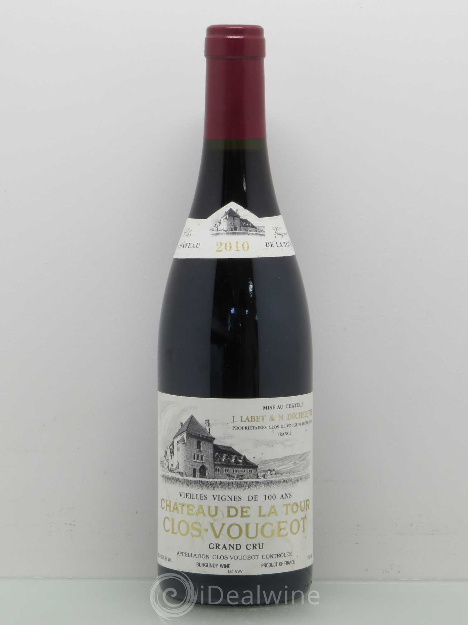 Clos de Vougeot Grand Cru Vieilles Vignes Château de La Tour 2010 - Lot de 1 bouteille - 0