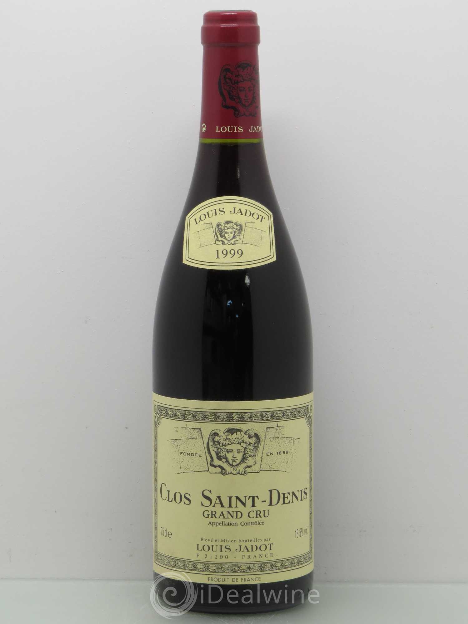 Clos Saint-Denis Grand Cru Maison Louis Jadot 1999 - Lot de 1 bouteille - 0