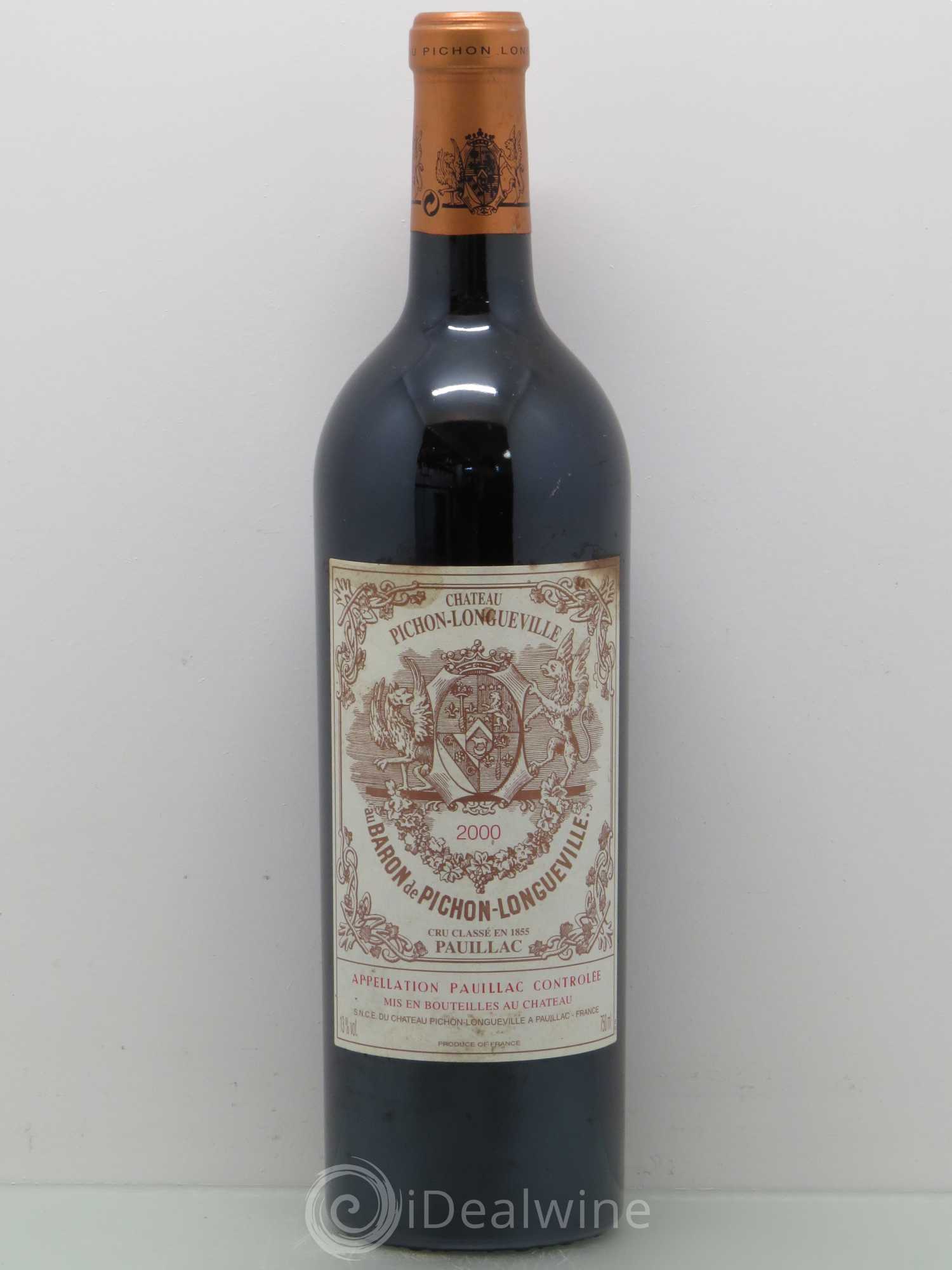 Pichon Longueville Baron 2ème Grand Cru Classé 2000 - Lot de 1 bouteille - 0
