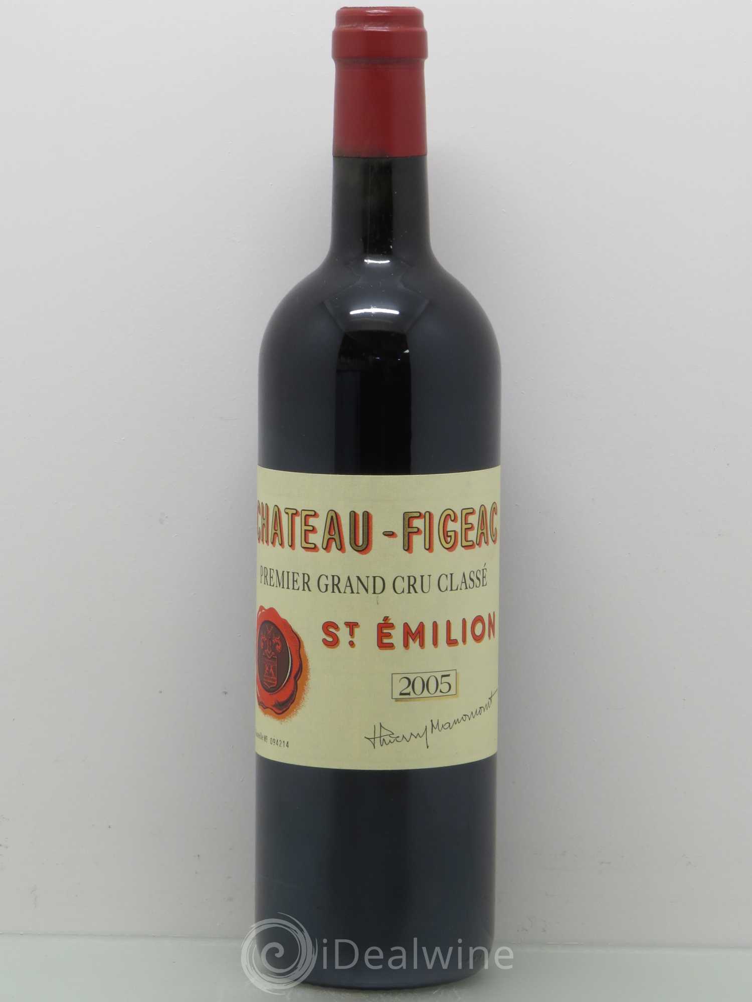 Château Figeac 1er Grand Cru Classé A 2005 - Lot de 1 bouteille - 0