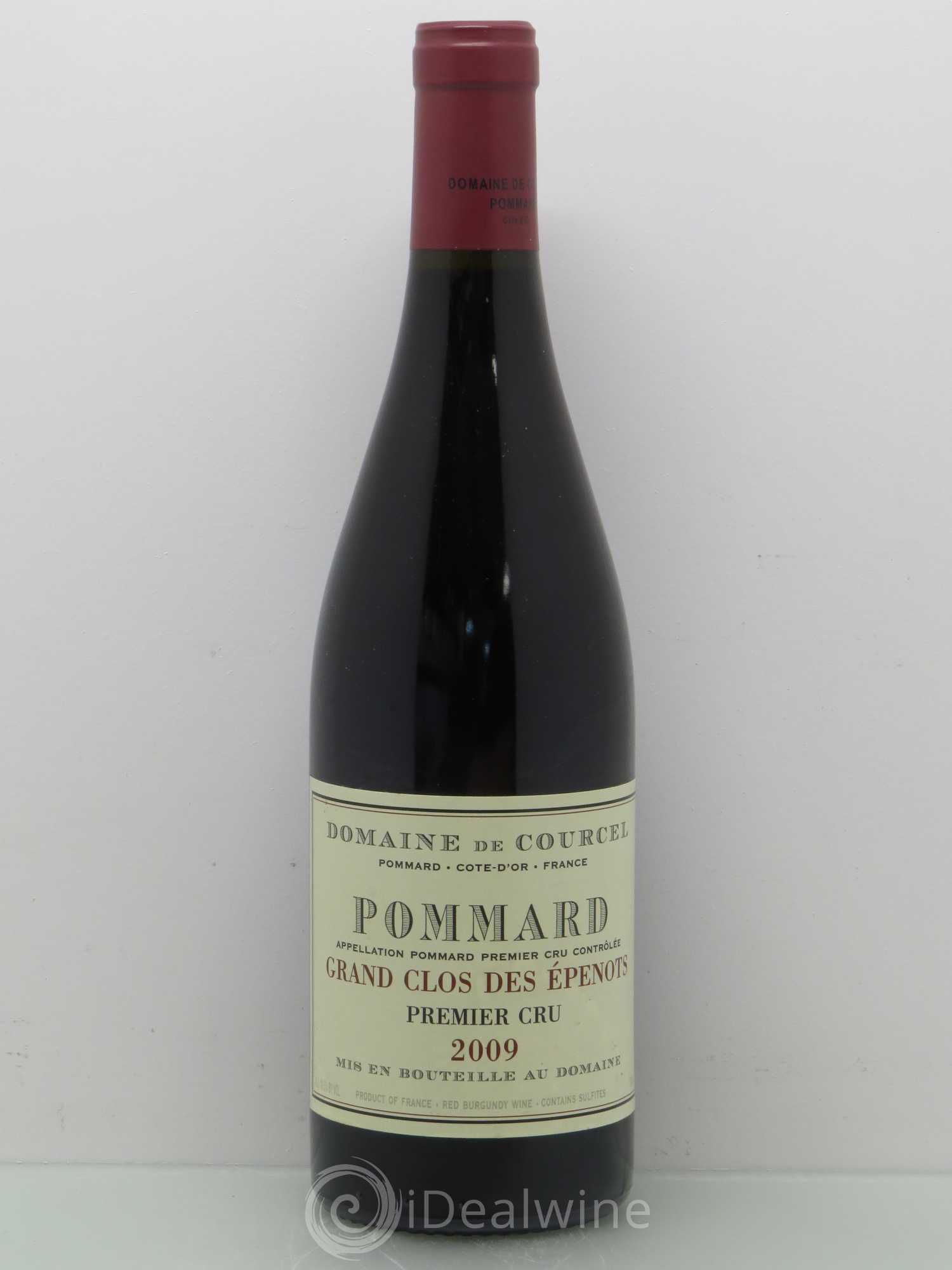 Pommard 1er Cru Grand Clos des Epenots de Courcel (Domaine) 2009 - Lot de 1 bouteille - 0
