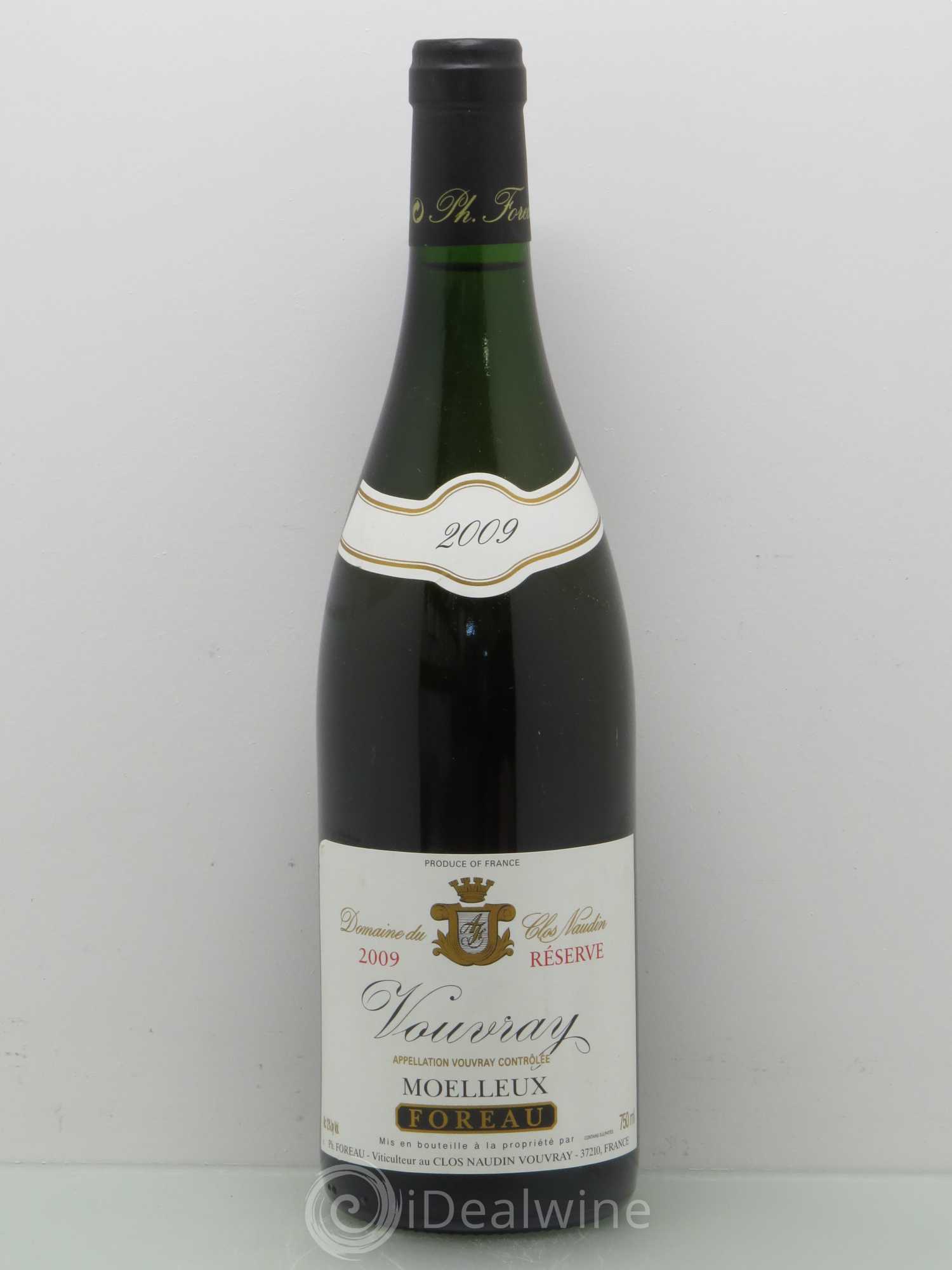 Vouvray Moelleux Réserve Clos Naudin - Philippe Foreau 2009 - Lot de 1 bouteille - 0