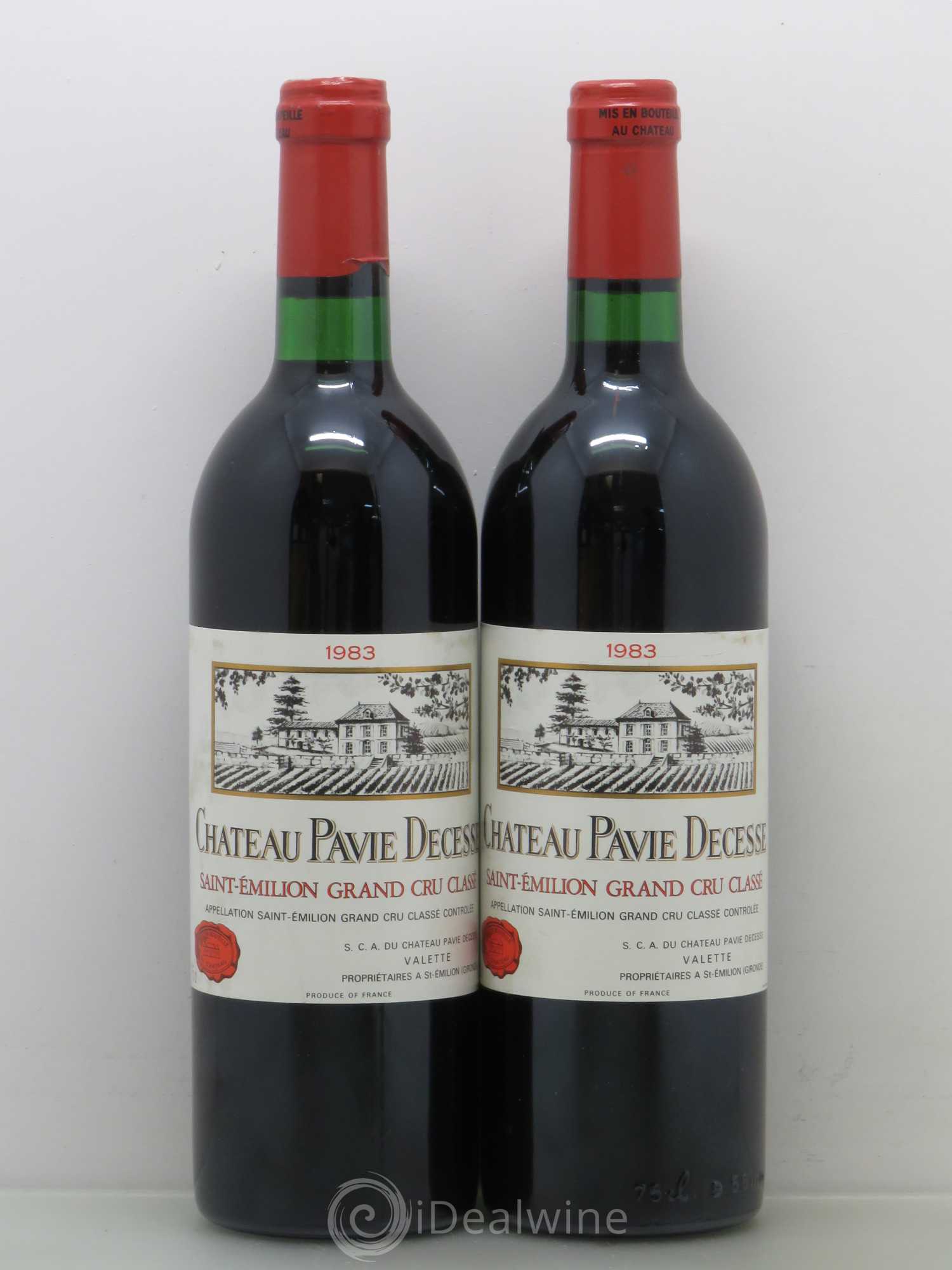 Château Pavie Decesse Grand Cru Classé 1983 - Lot de 2 bouteilles - 0