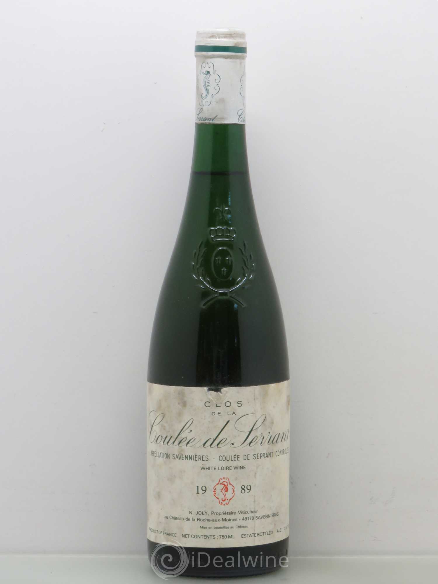 Savennières Clos de la Coulée de Serrant Vignobles de la Coulée de Serrant - Nicolas Joly 1989 - Lot de 1 bouteille - 0