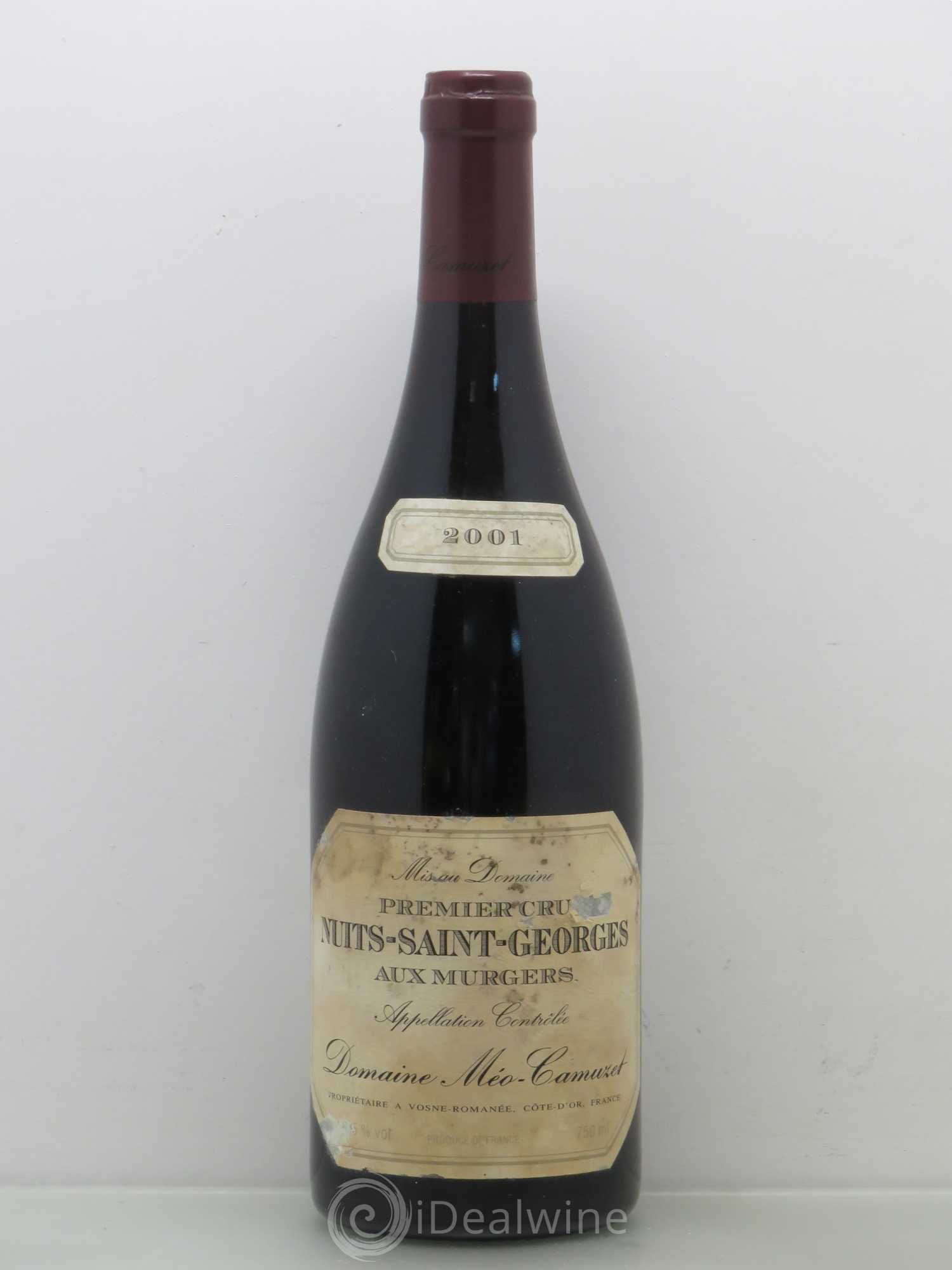 Nuits-Saint-Georges 1er Cru Aux Murgers Méo-Camuzet (Domaine) 2001 - Lot de 1 bouteille - 0