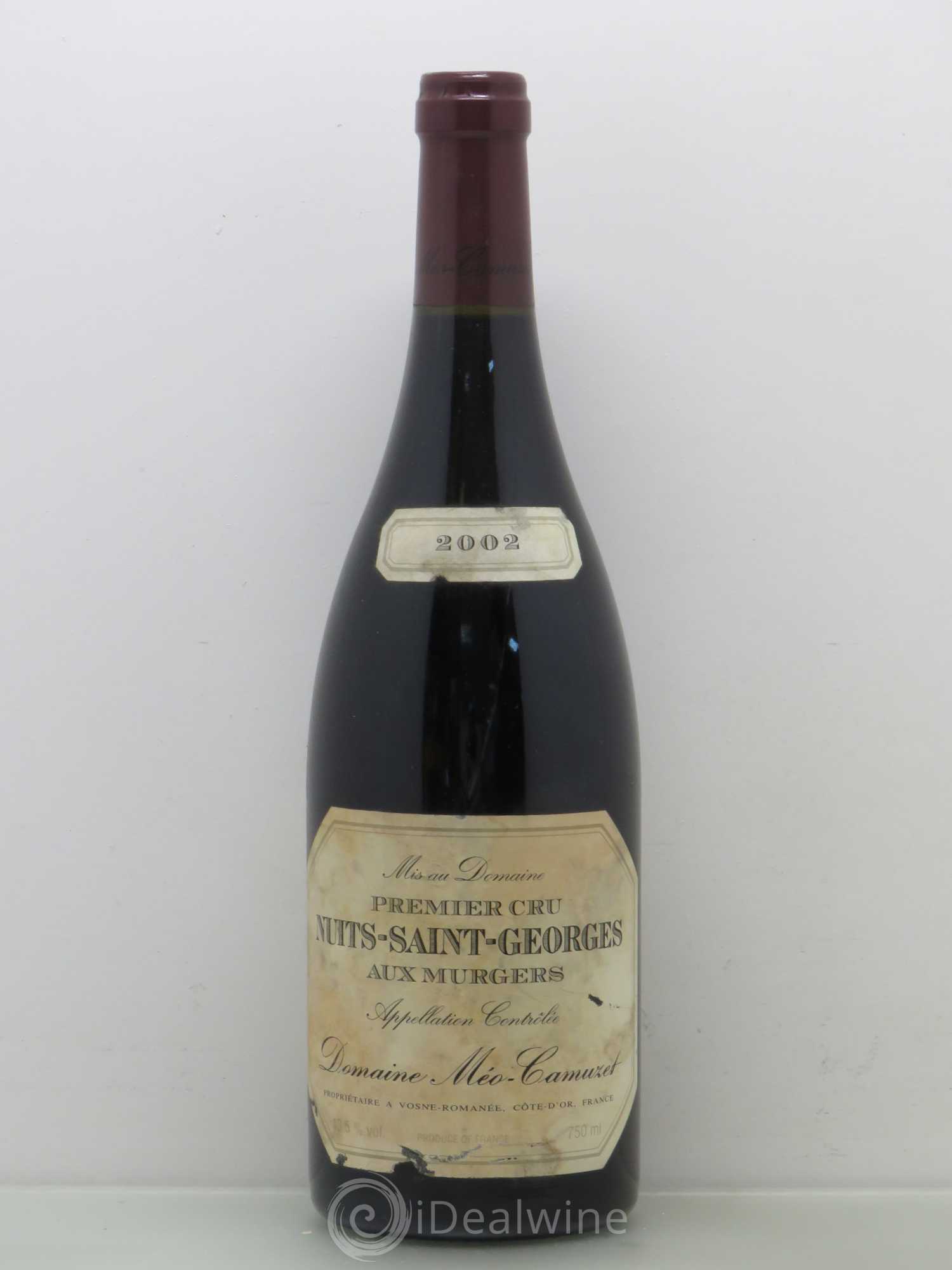Nuits-Saint-Georges 1er Cru Aux Murgers Méo-Camuzet (Domaine) 2002 - Lot de 1 bouteille - 0