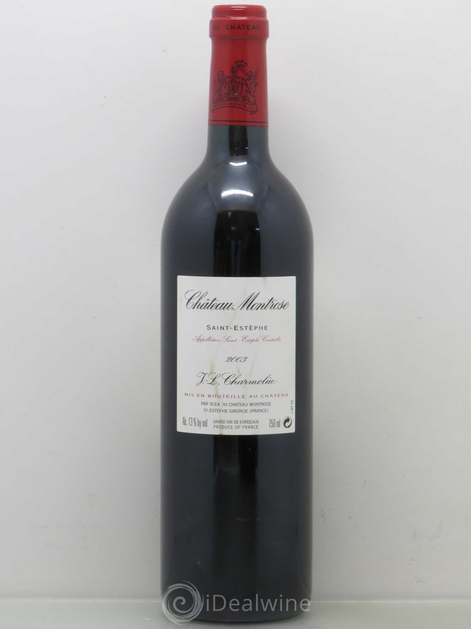 Château Montrose 2ème Grand Cru Classé 2003 - Lot de 1 bouteille - 1