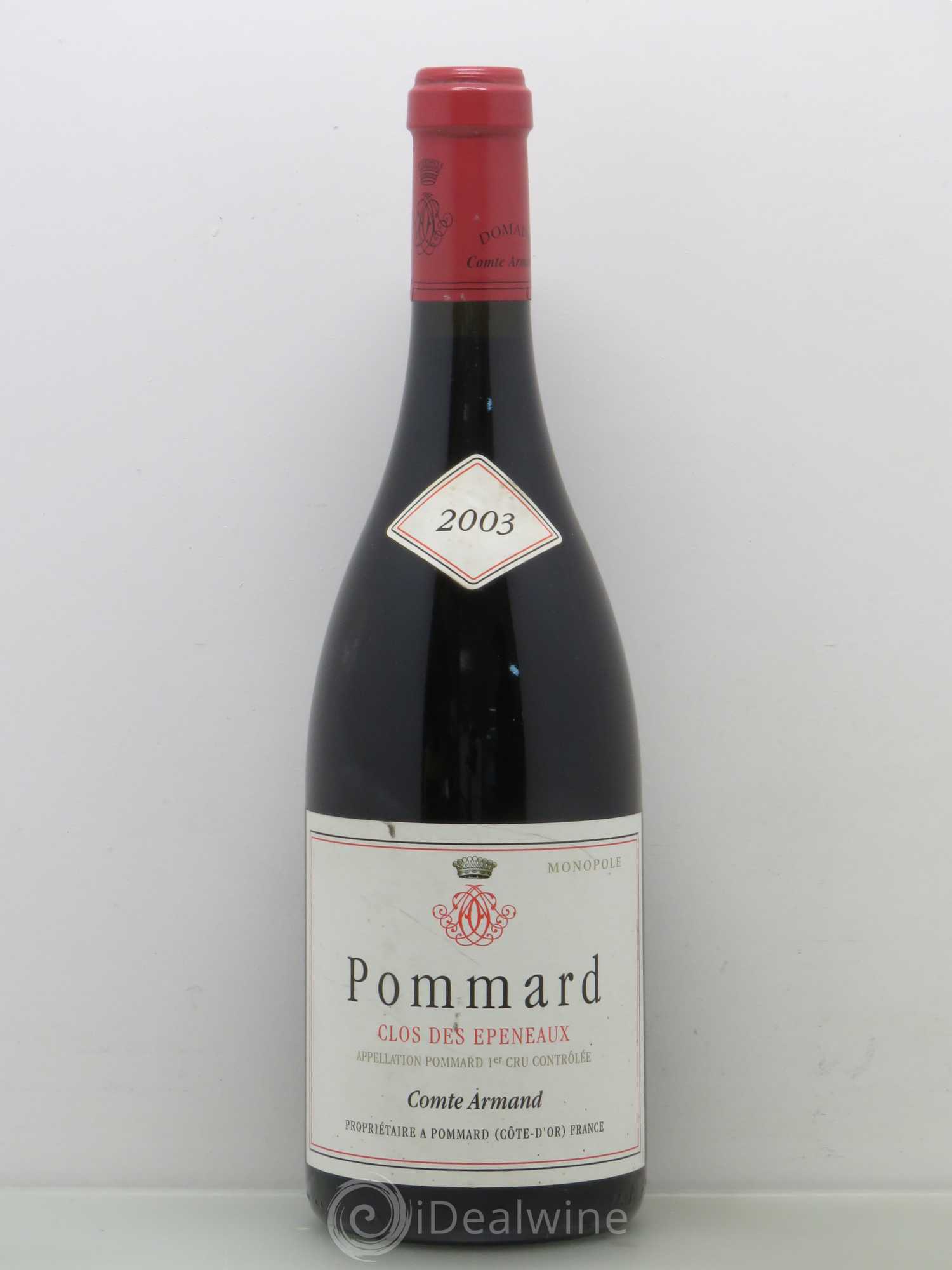 Pommard 1er Cru Clos des Epeneaux Comte Armand 2003 - Lot de 1 bouteille - 0