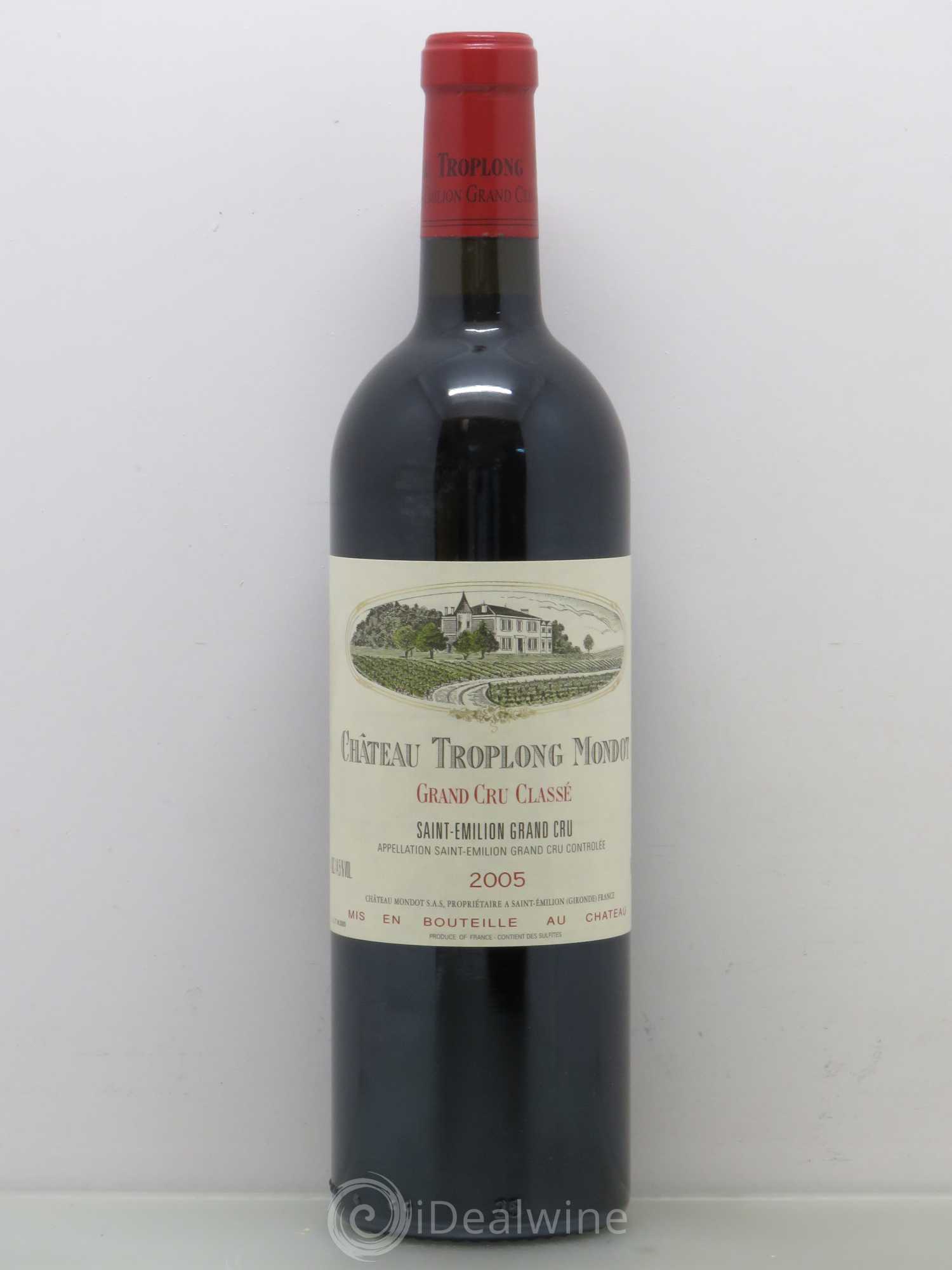 Château Troplong Mondot 1er Grand Cru Classé B 2005 - Lot de 1 bouteille - 0