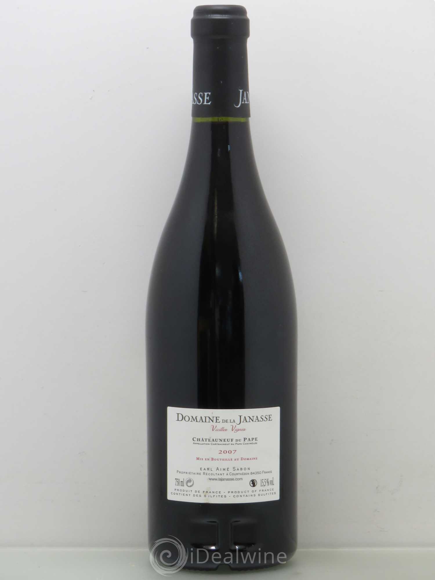 Châteauneuf-du-Pape Cuvée Vieilles Vignes La Janasse (Domaine de) 2007 - Lotto di 1 bottiglia - 1