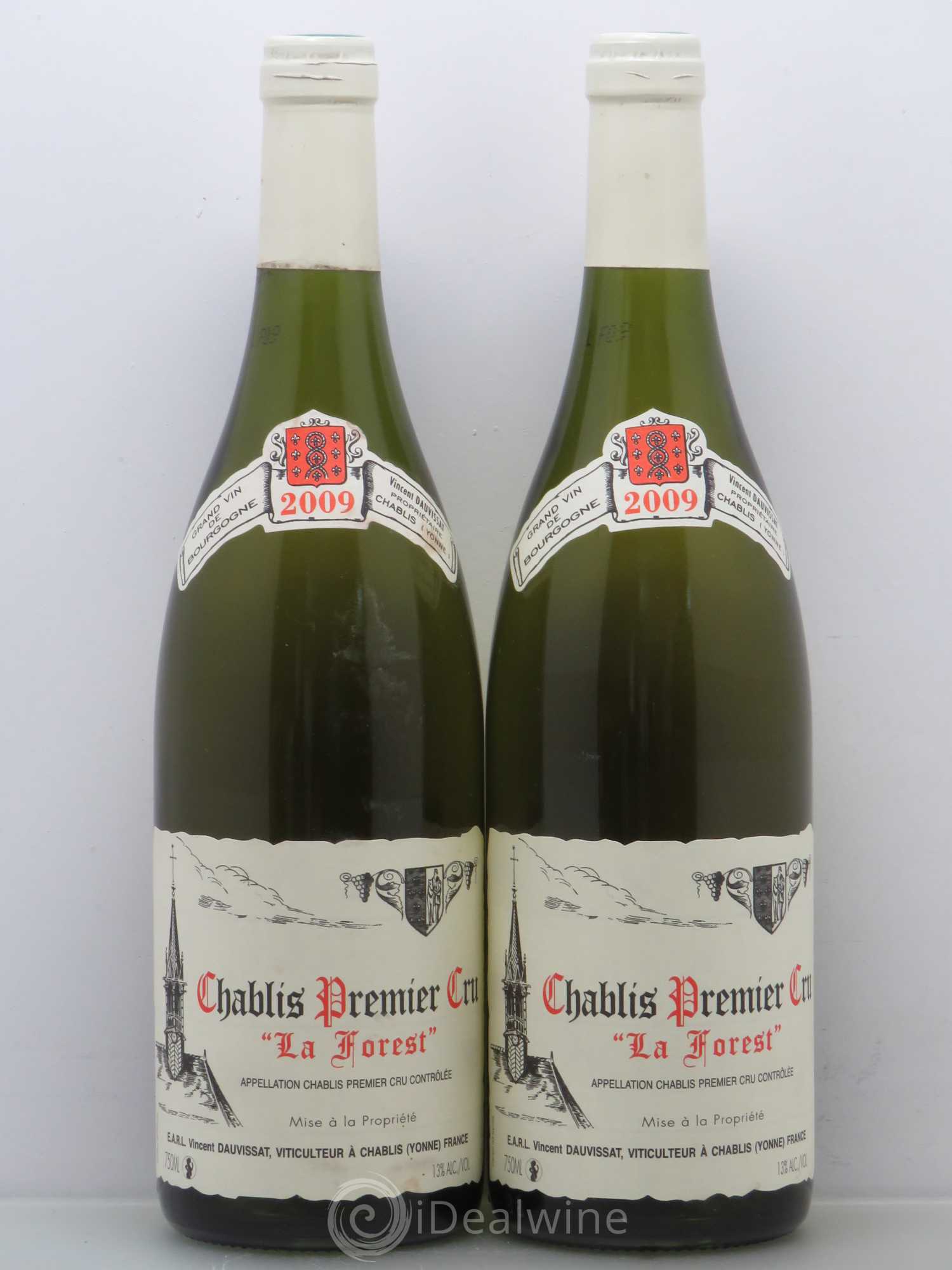 Chablis 1er Cru La Forest Vincent Dauvissat (Domaine) 2009 - Lot de 2 bouteilles - 0