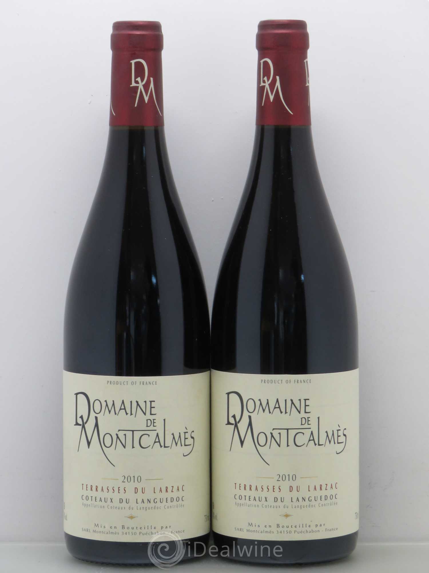 Terrasses du Larzac Domaine de Montcalmès Frédéric Pourtalié 2010 - Lot de 2 bouteilles - 0