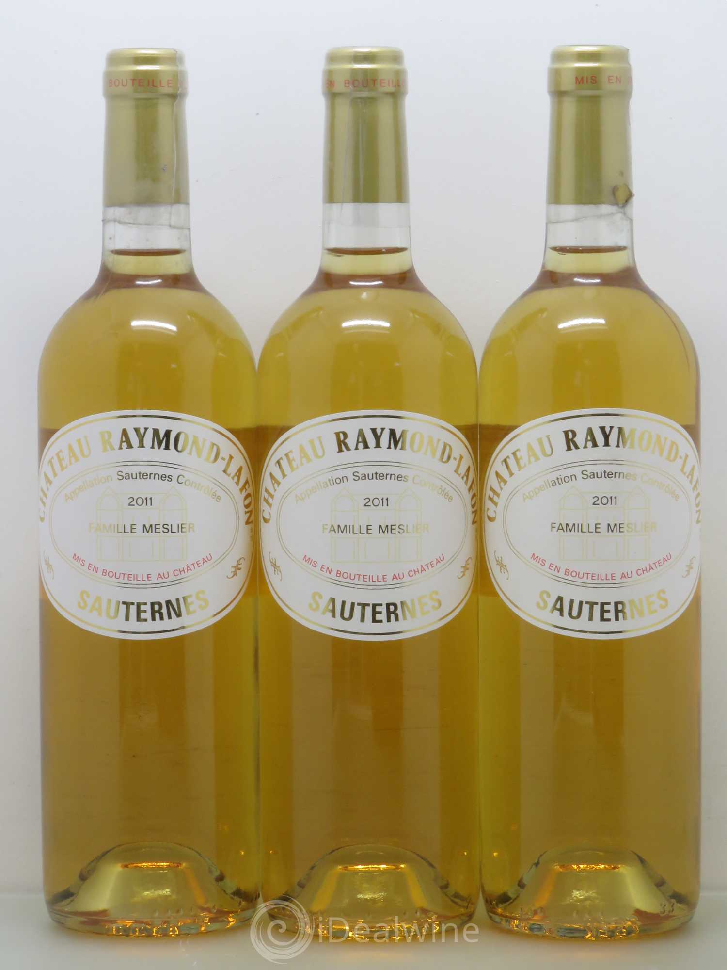 Château Raymond Lafon 2011 - Lotto di 3 bottiglie - 0