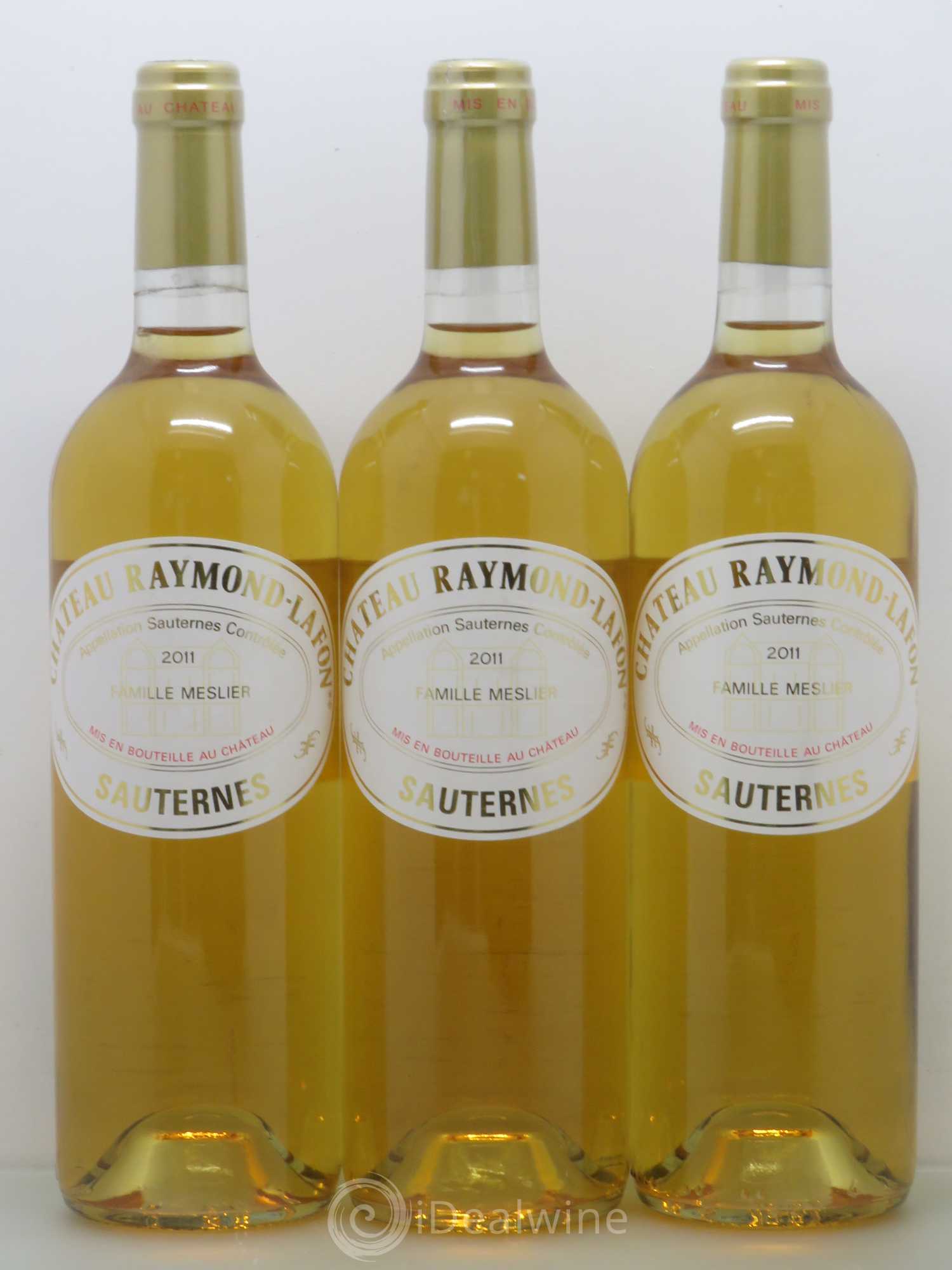 Château Raymond Lafon 2011 - Lotto di 3 bottiglie - 0