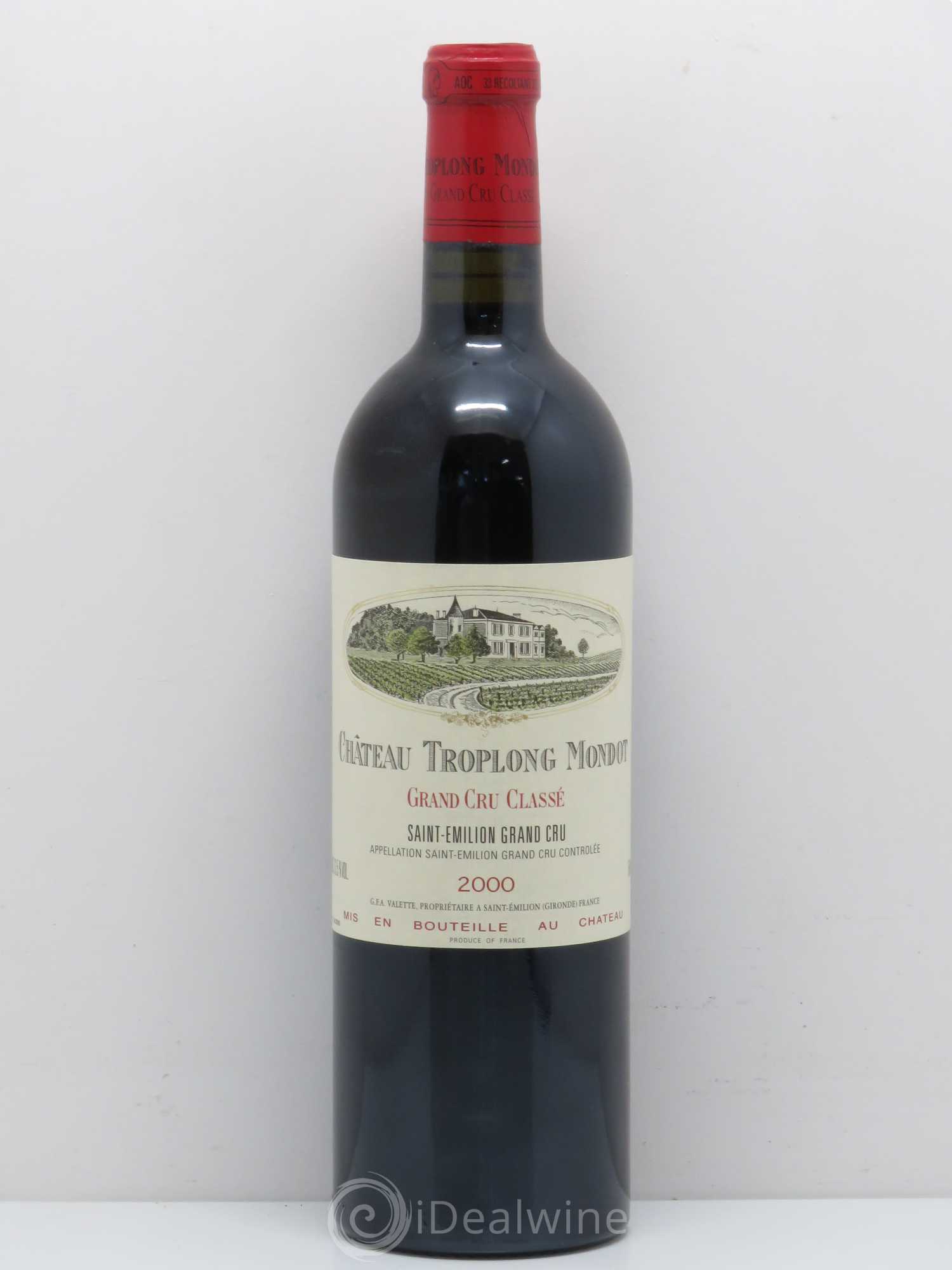 Château Troplong Mondot 1er Grand Cru Classé B 2000 - Lot de 1 bouteille - 0