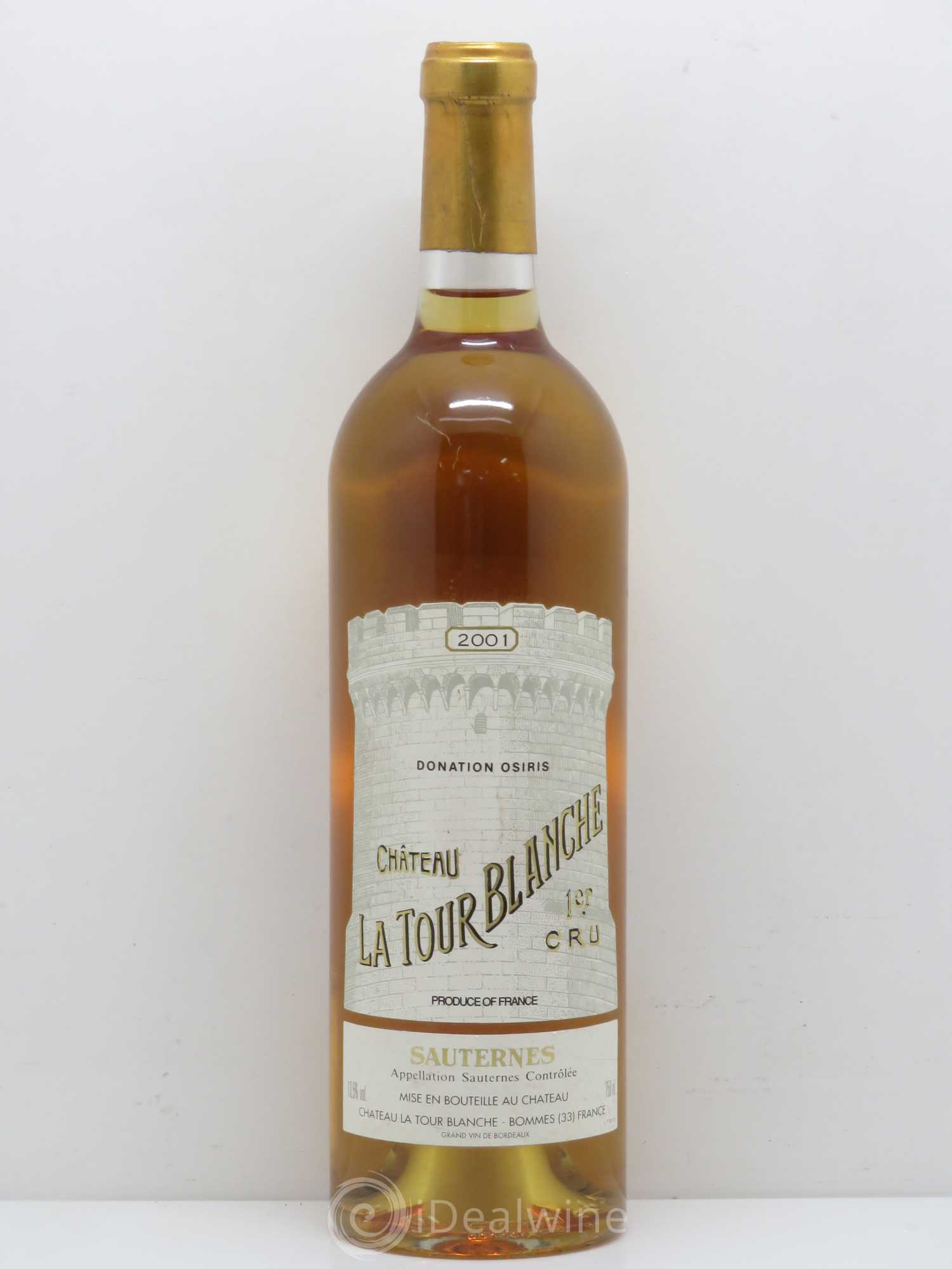 Château la Tour Blanche 1er Grand Cru Classé 2001 - Lotto di 1 bottiglia - 0