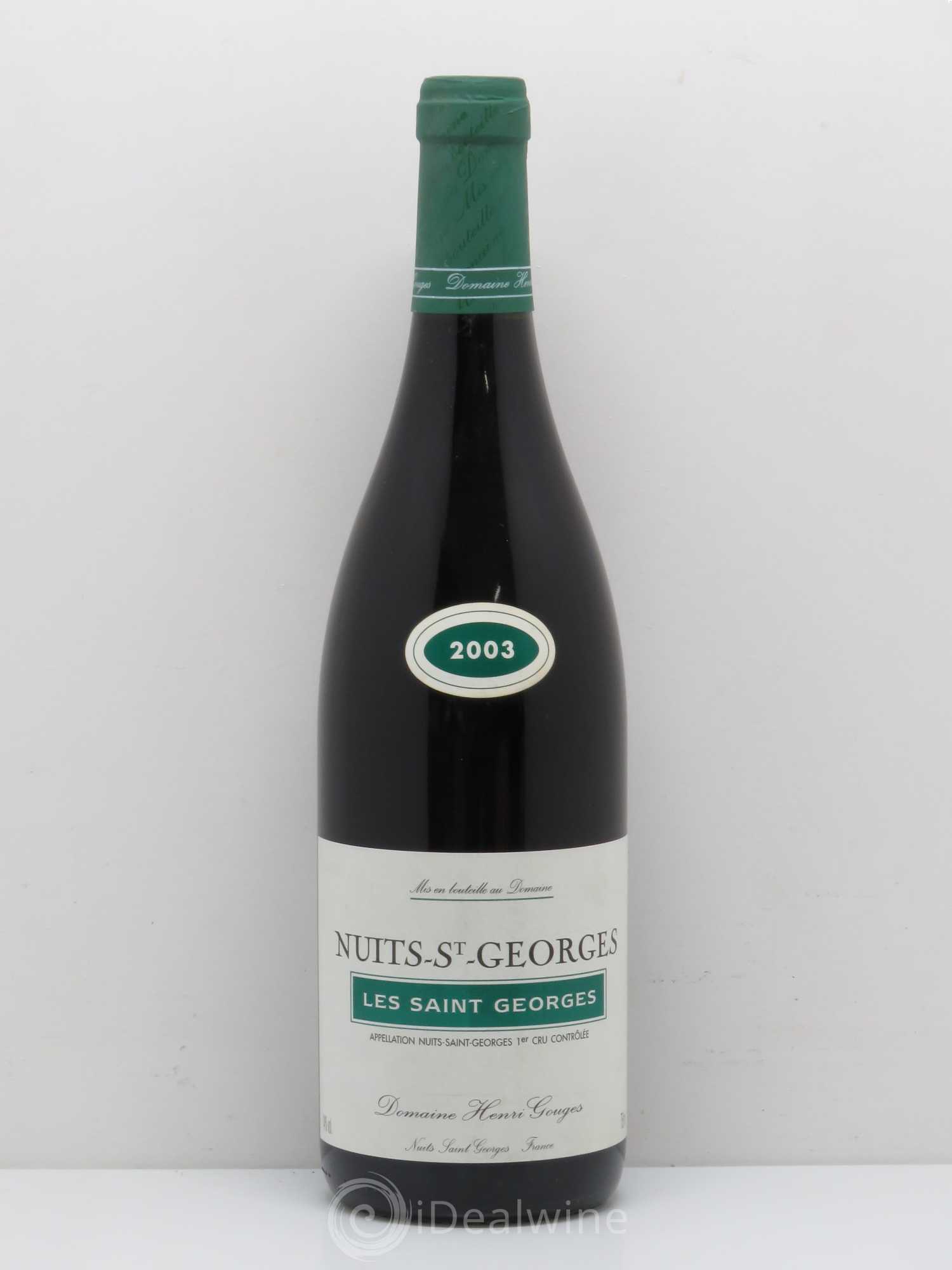 Nuits-Saint-Georges 1er Cru Les Saints Georges Henri Gouges 2003 - Lot de 1 bouteille - 0
