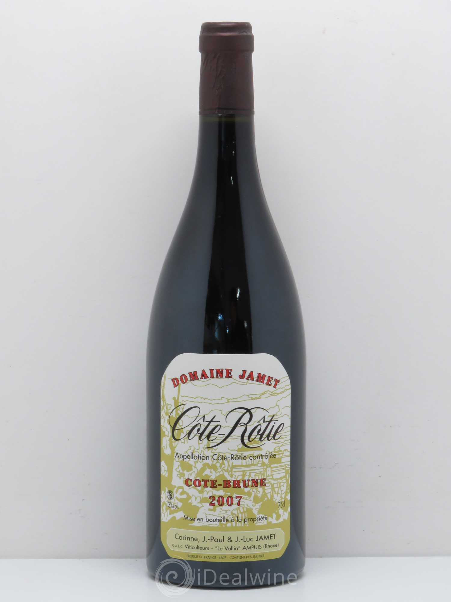 Côte-Rôtie Côte Brune Jamet (Domaine) 2007 - Lot de 1 bouteille - 0