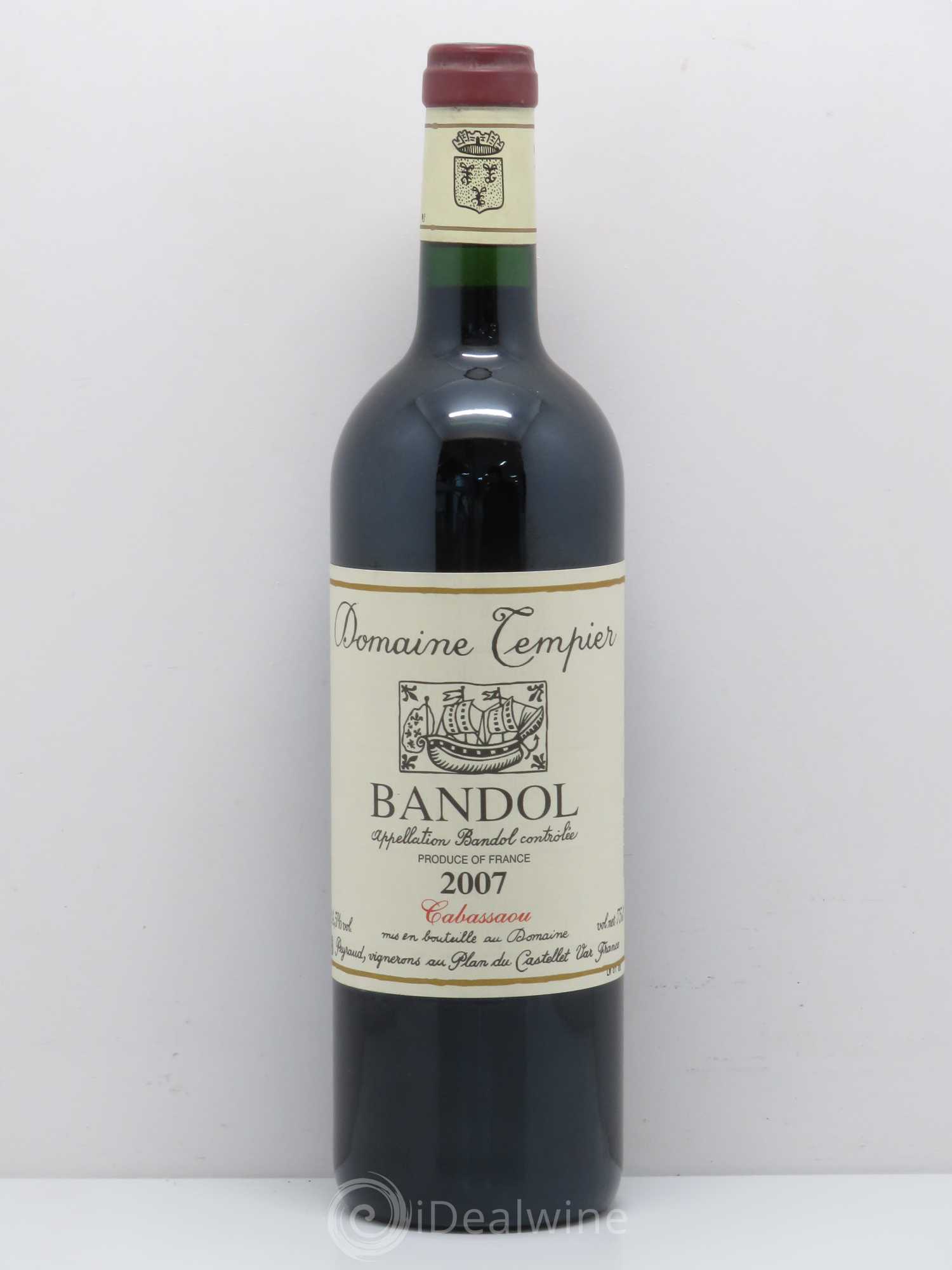 Bandol Domaine Tempier Cuvée Cabassaou Famille Peyraud 2007 - Lot de 1 bouteille - 0