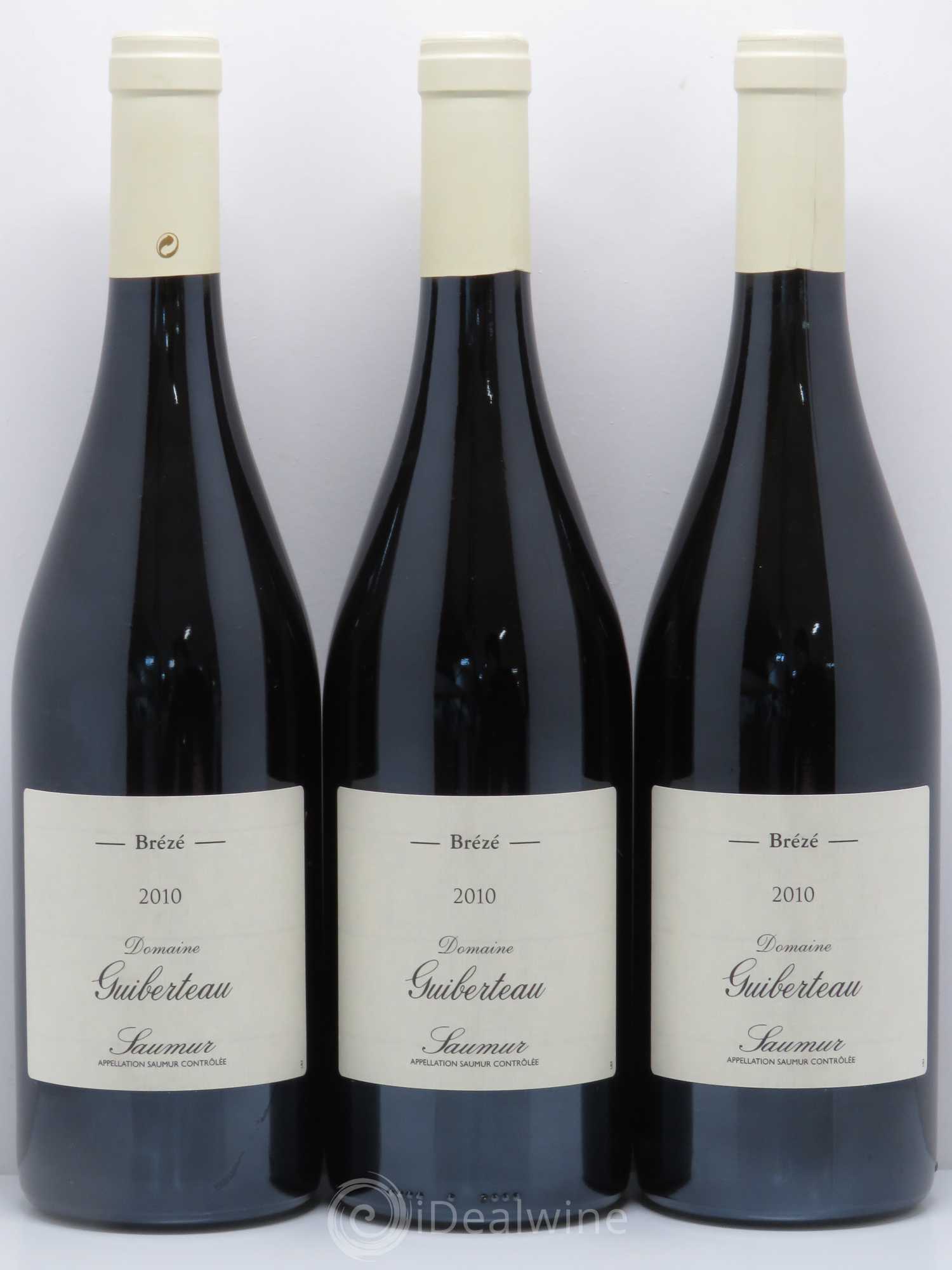 Saumur Brézé Domaine Guiberteau 2010 - Posten von 3 Flaschen - 0