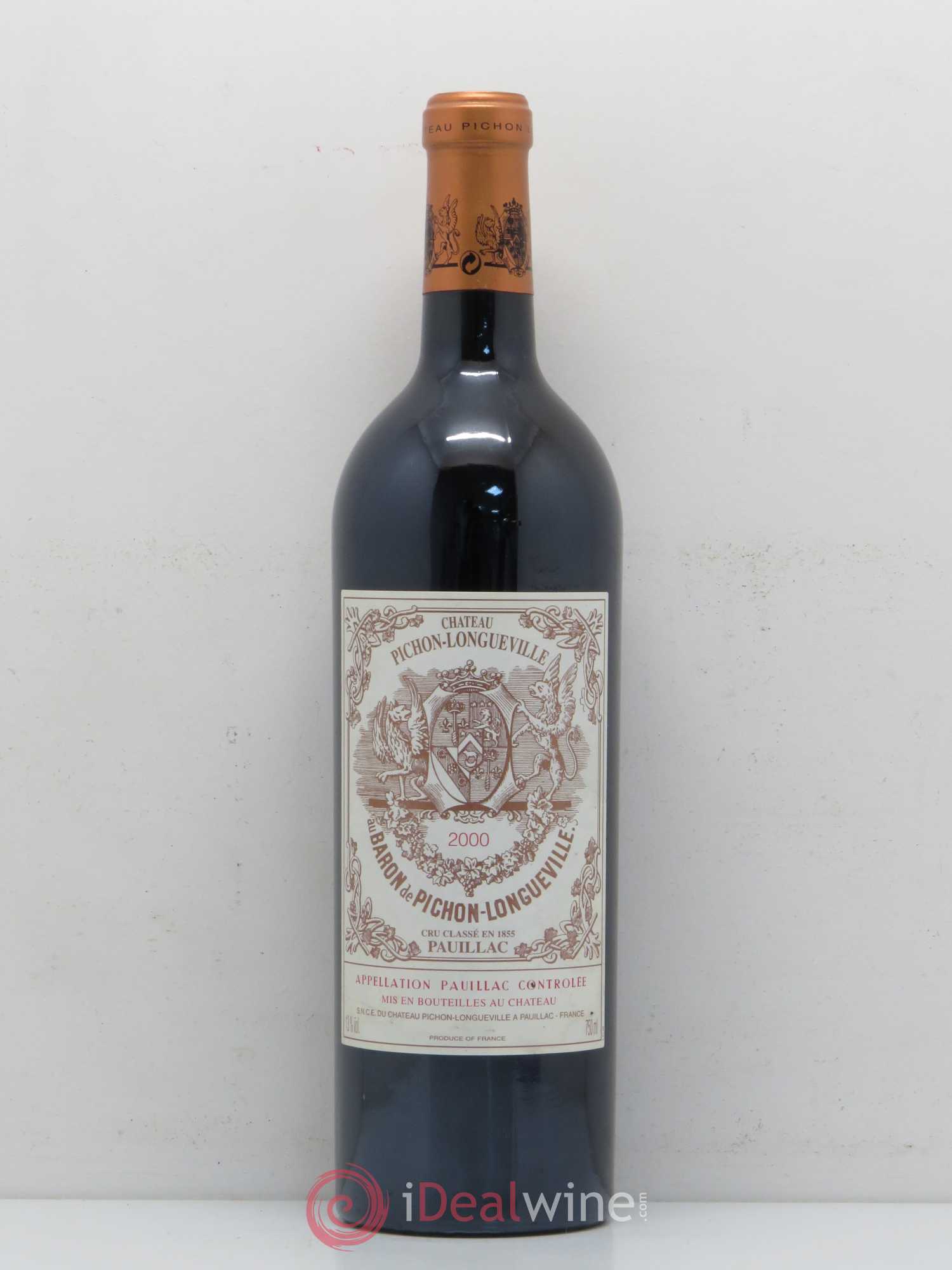 Pichon Longueville Baron 2ème Grand Cru Classé 2000 - Lot de 1 bouteille - 0