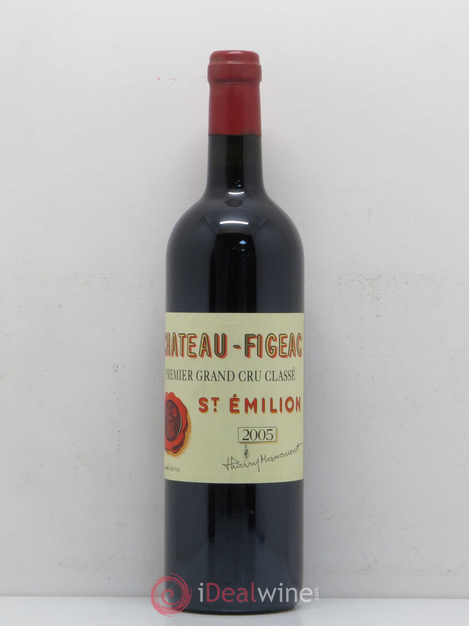 Château Figeac 1er Grand Cru Classé A 2005 - Lot de 1 bouteille - 0
