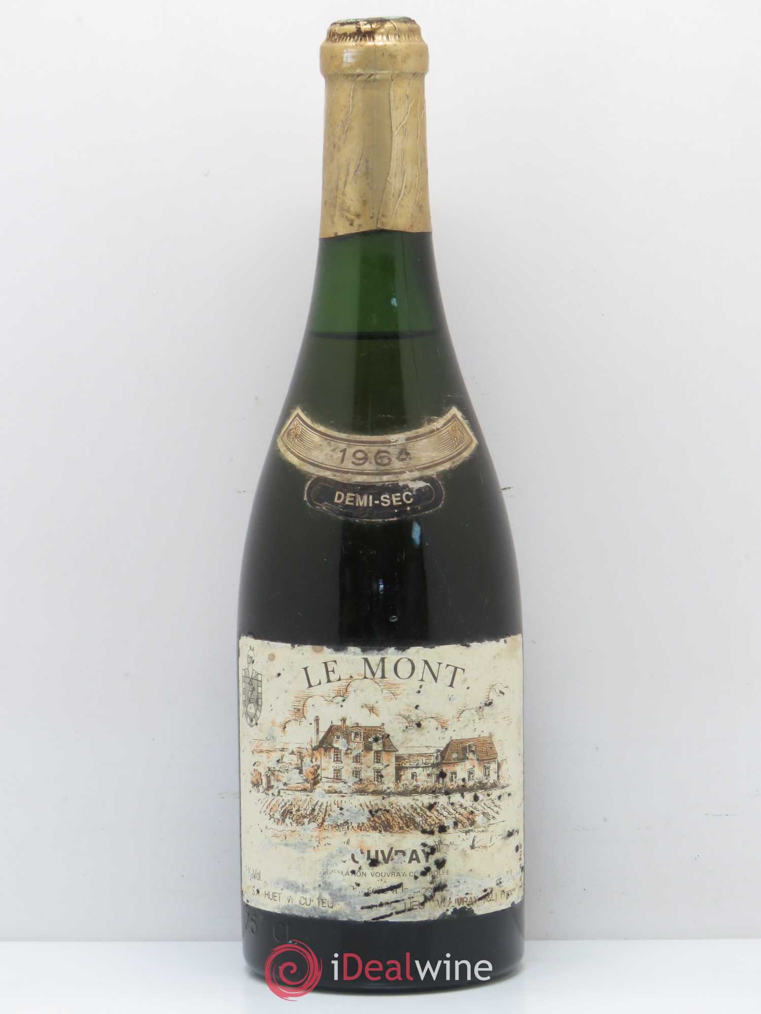 Vouvray Le Mont Demi-Sec Domaine Huet 1964 - Lot de 1 bouteille - 0