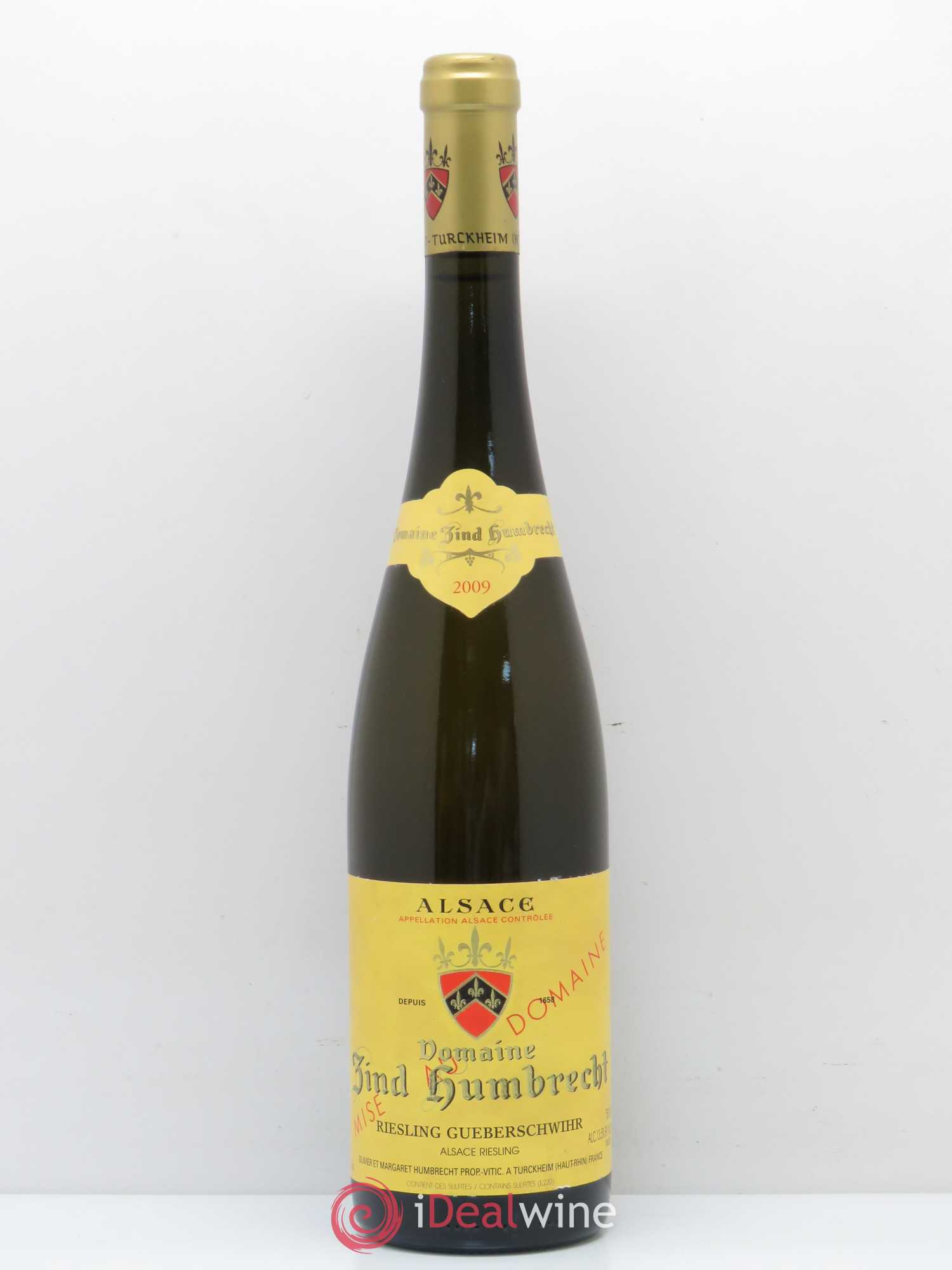 Riesling Riesling Gueberschwihr Zind Humbrecht 2009 - Posten von 1 Flasche - 0
