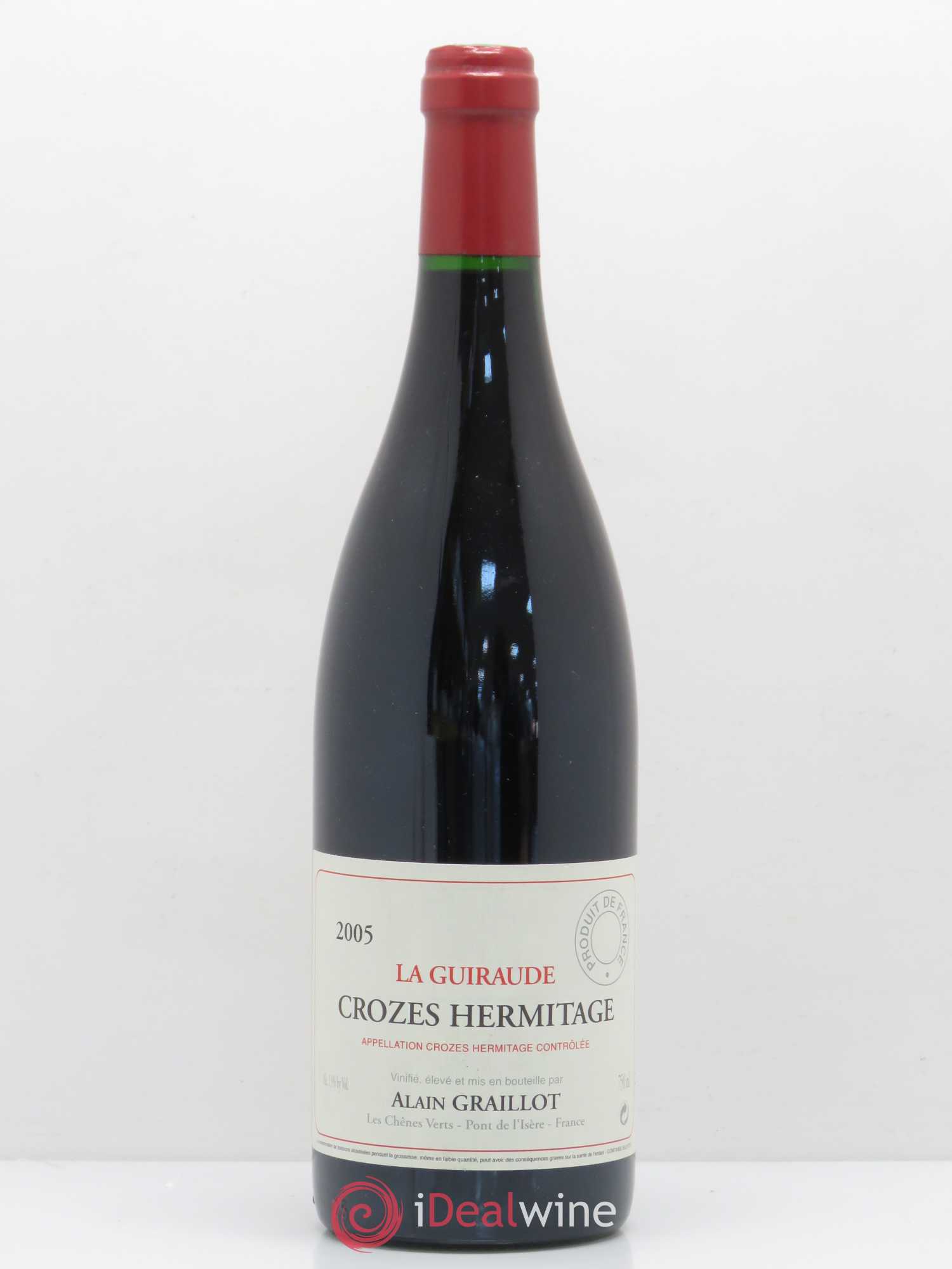 Crozes-Hermitage La Guiraude Domaine Graillot 2005 - Lot de 1 bouteille - 0