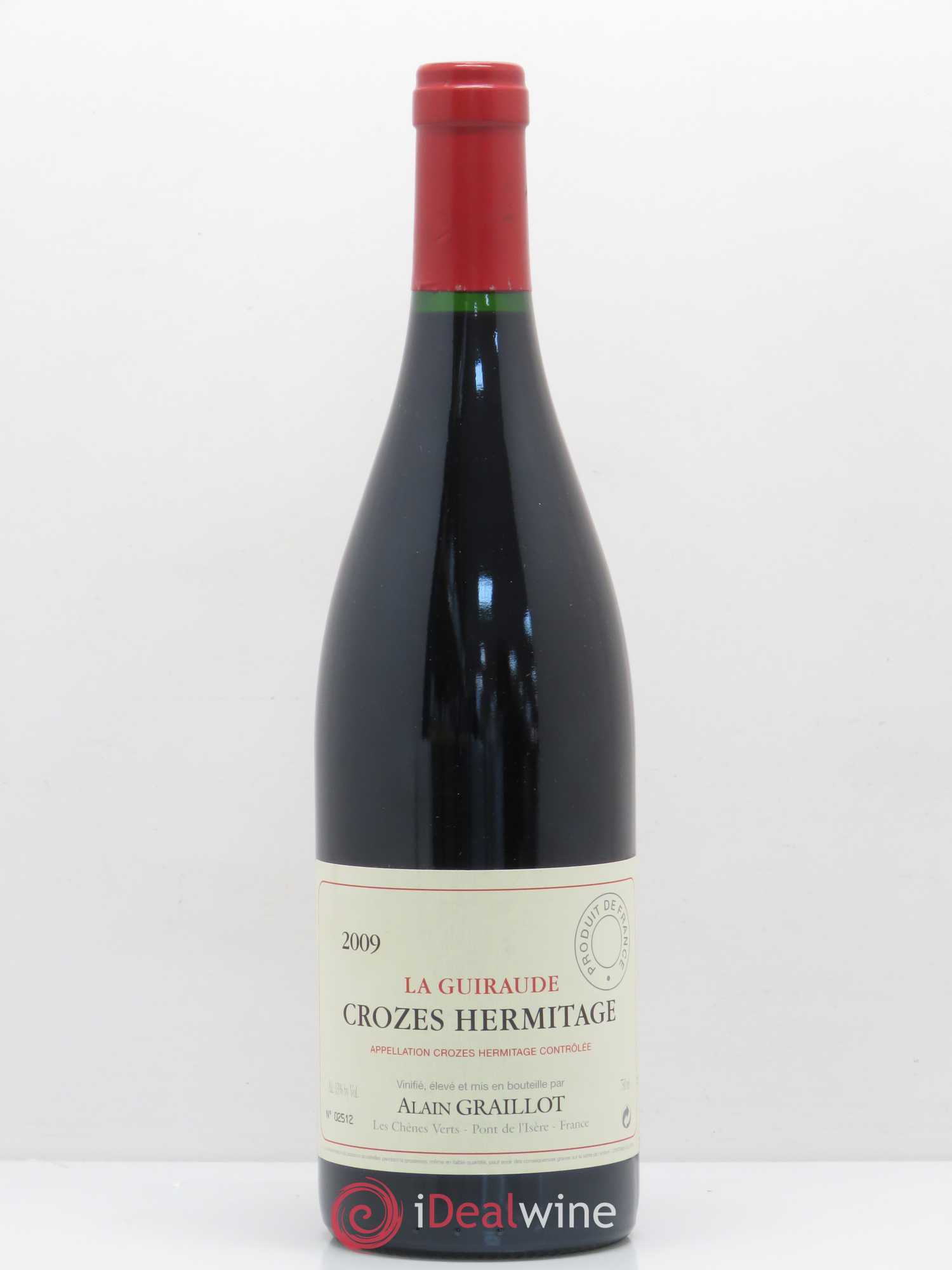 Crozes-Hermitage La Guiraude Domaine Graillot 2009 - Lot de 1 bouteille - 0