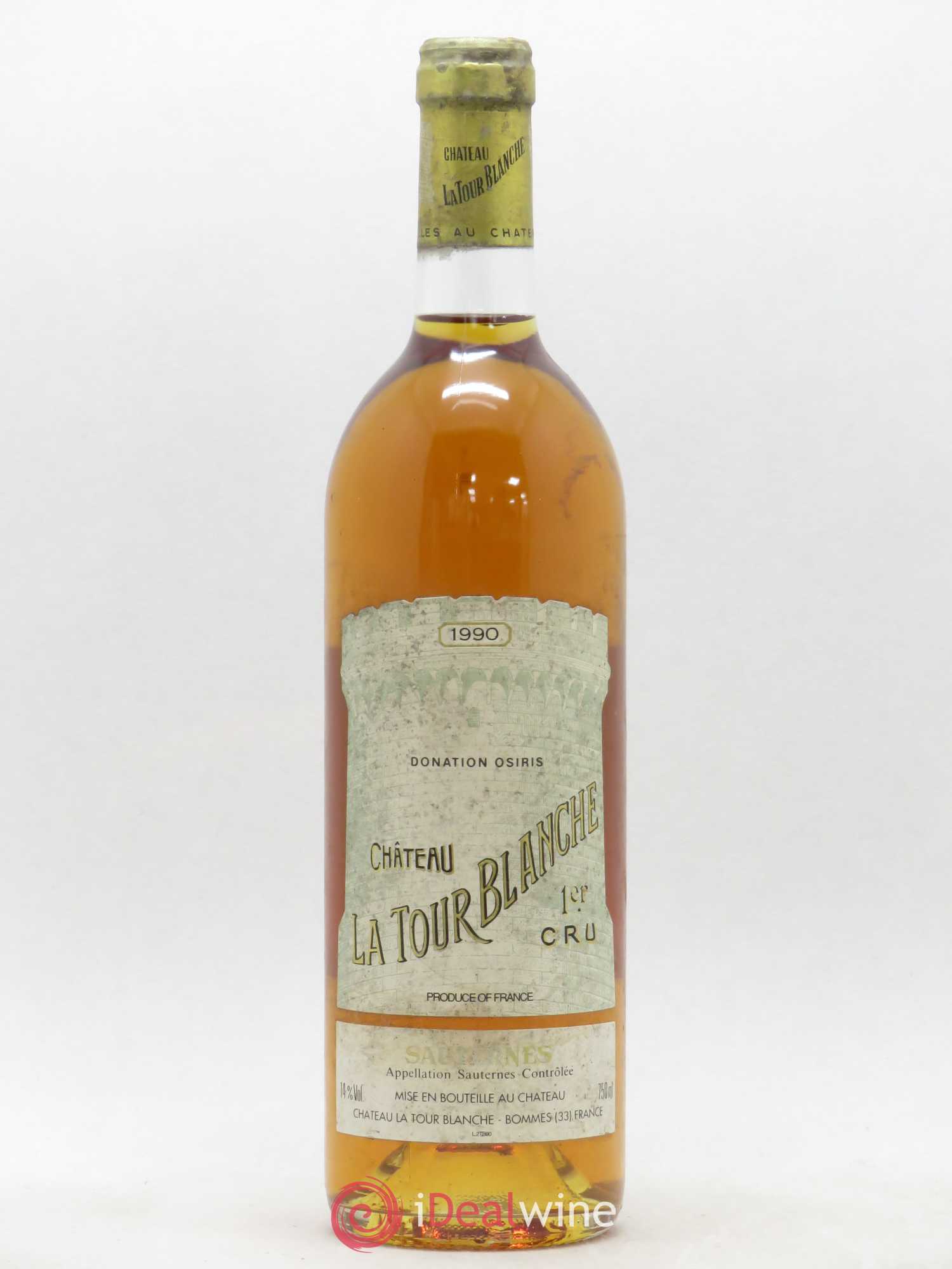 Château la Tour Blanche 1er Grand Cru Classé 1990 - Lotto di 1 bottiglia - 0