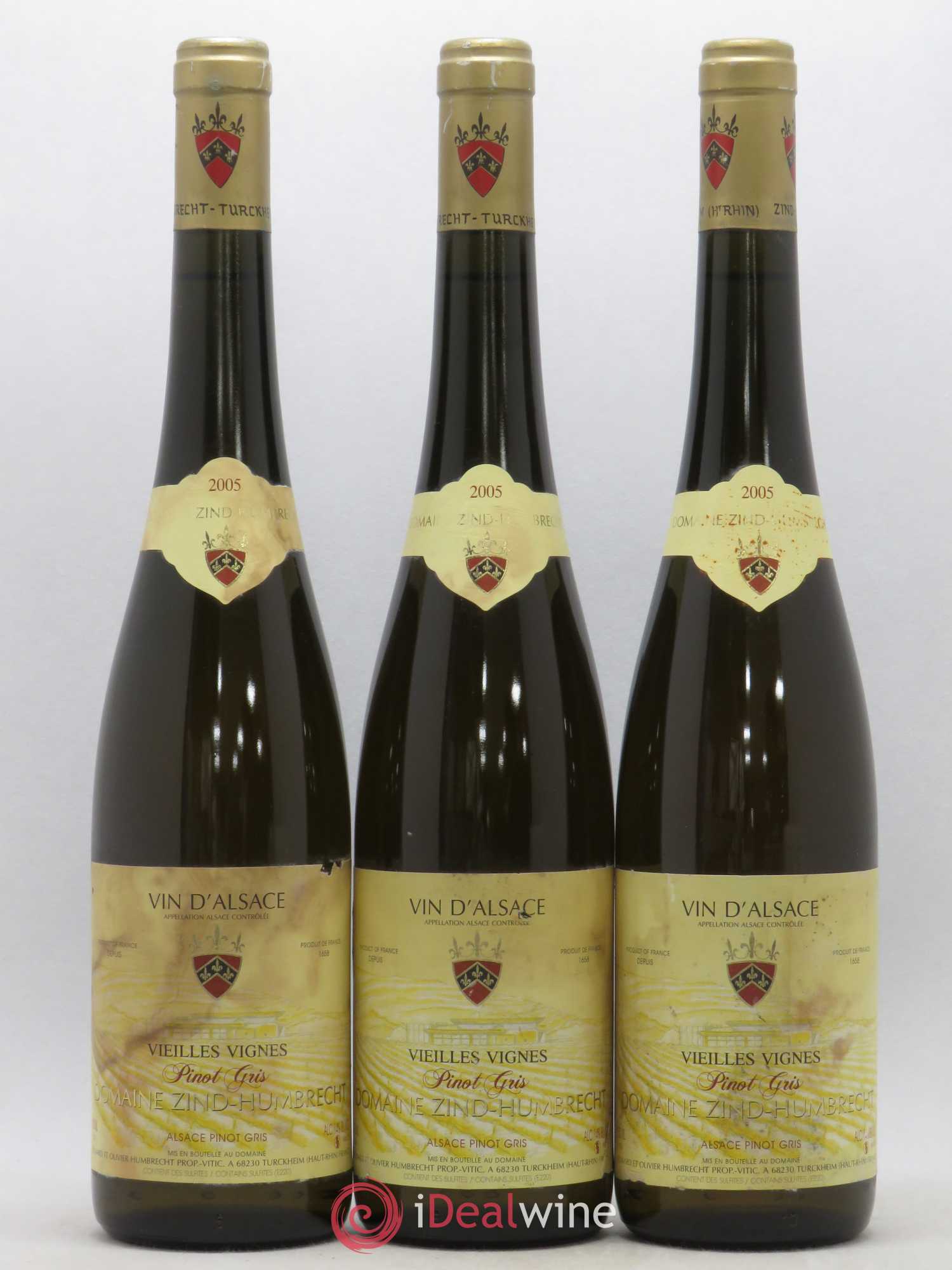 Alsace Pinot Gris (anciennement Tokay) Zind-Humbrecht (Domaine) 2005 - Lotto di 3 bottiglie - 0