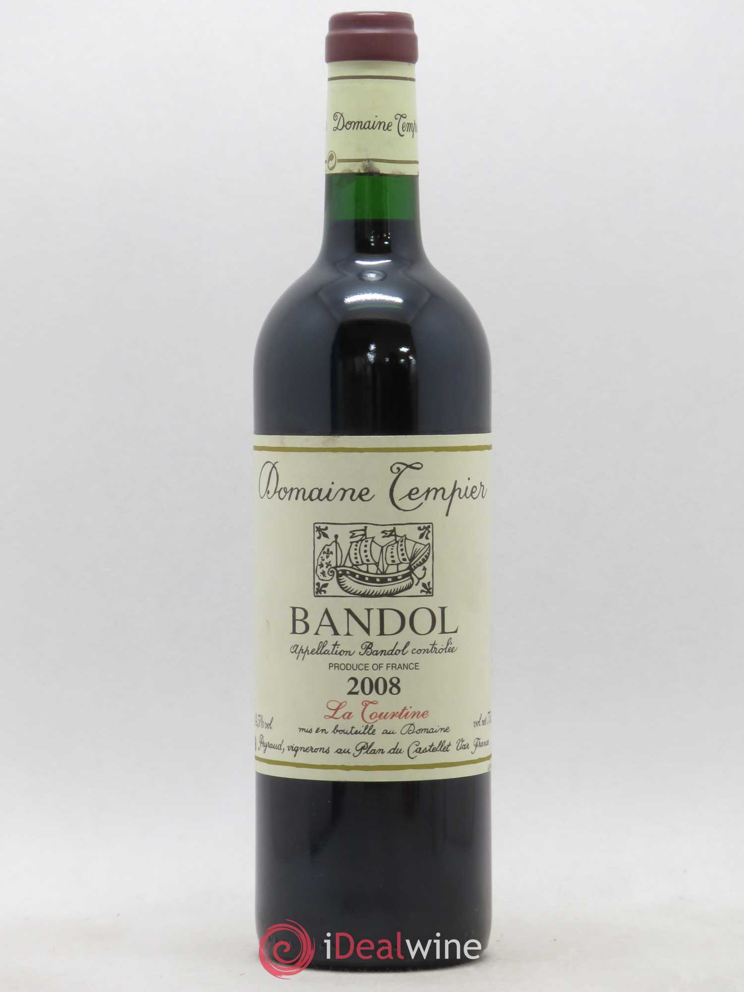 Bandol Domaine Tempier La Tourtine Famille Peyraud 2008 - Lot de 1 bouteille - 0