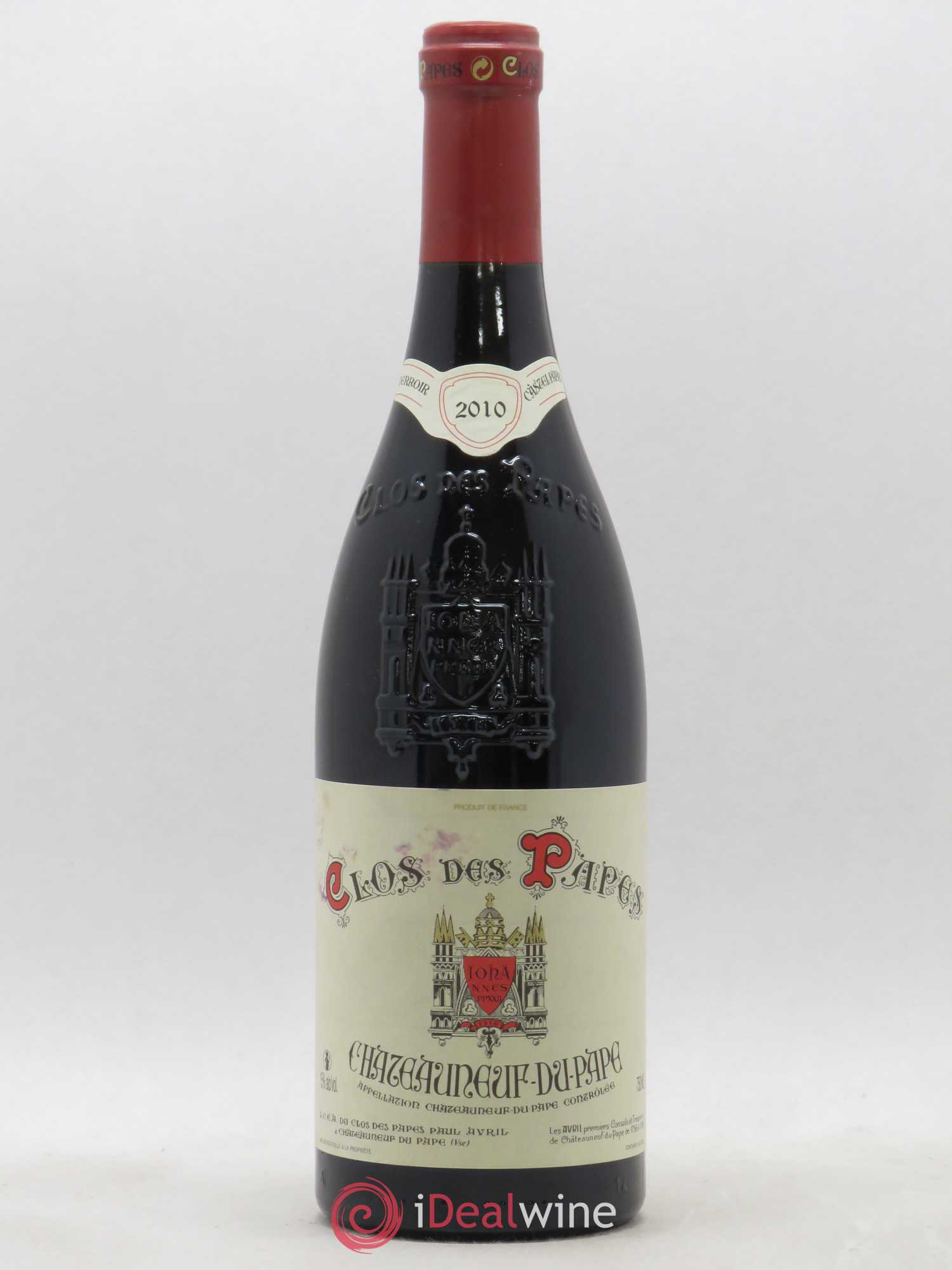 Châteauneuf-du-Pape Clos des Papes - Paul Avril 2010 - Lot de 1 bouteille - 0