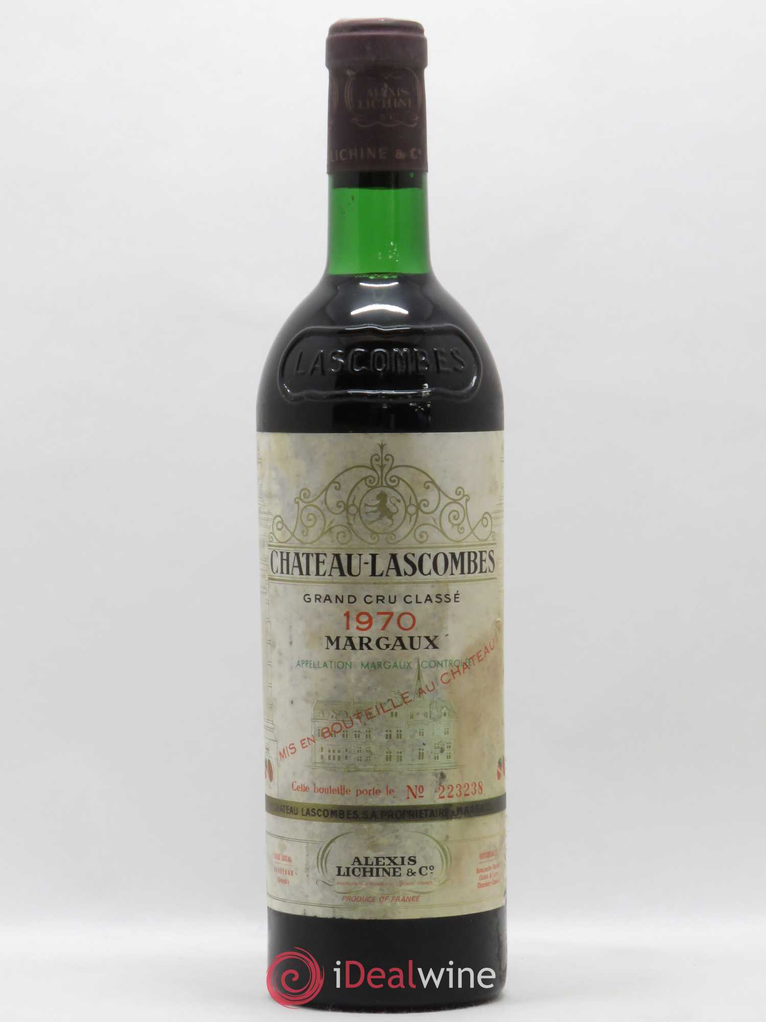 Château Lascombes 2ème Grand Cru Classé 1970 - Lot de 1 bouteille - 0