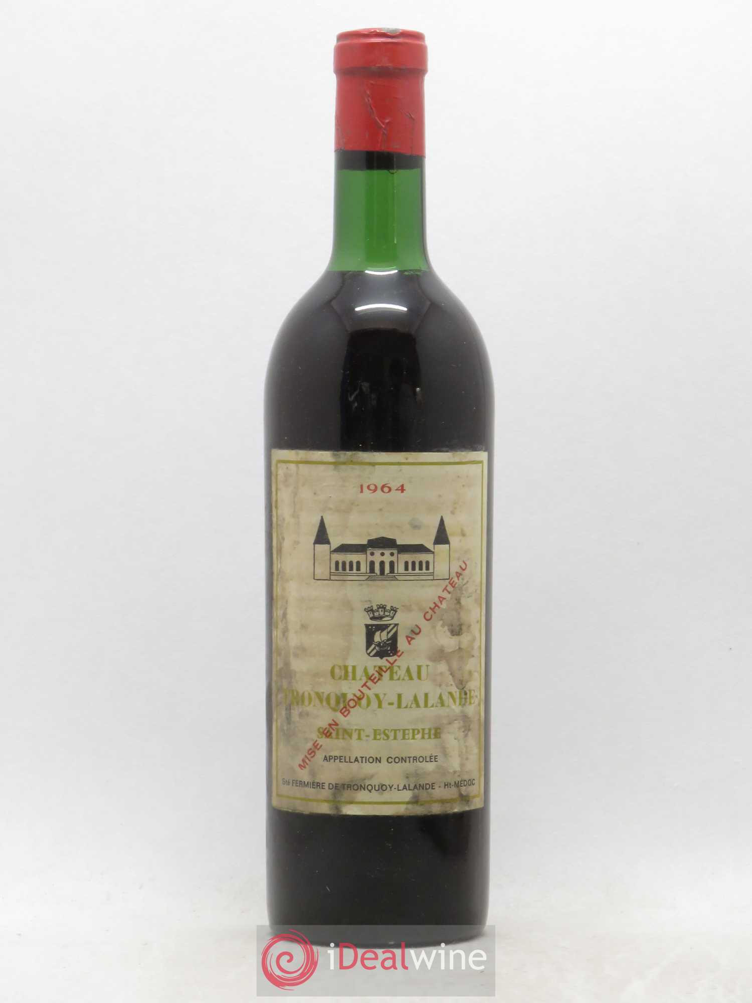 Château Bel Orme Tronquoy de Lalande Cru Bourgeois Saint Estèphe 1964 - Lot de 1 bouteille - 0