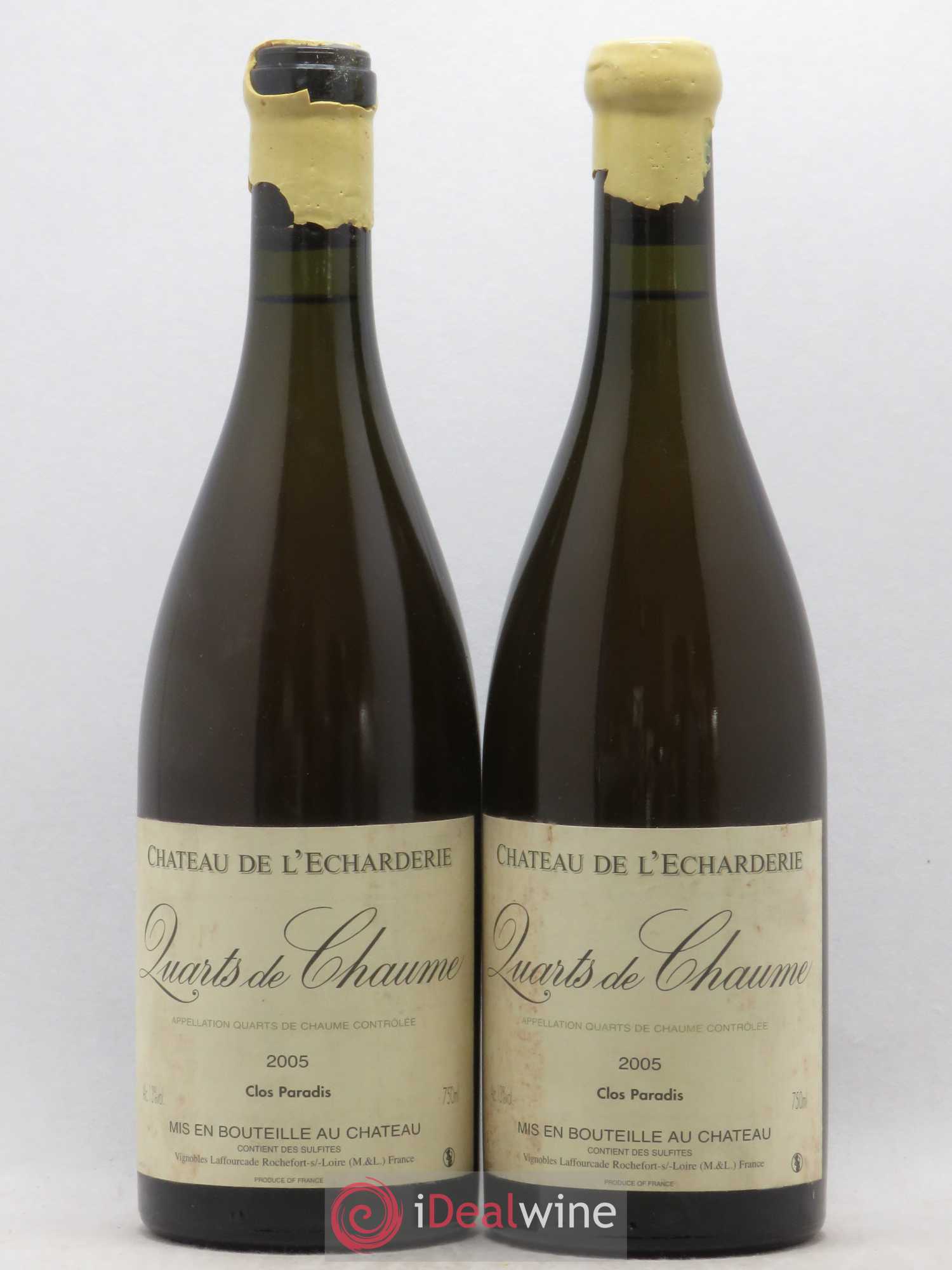 Quarts de Chaume Domaine Laffourcade Echarderie Clos Paradis 2005 - Lotto di 2 bottiglie - 0
