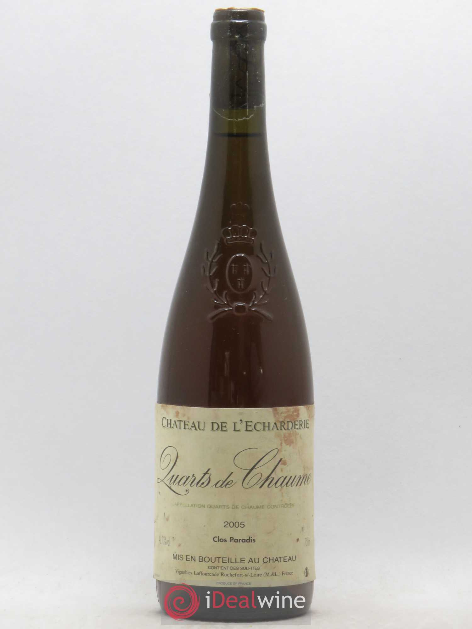 Quarts de Chaume Domaine Laffourcade Echarderie Clos Paradis 2005 - Lotto di 1 bottiglia - 0