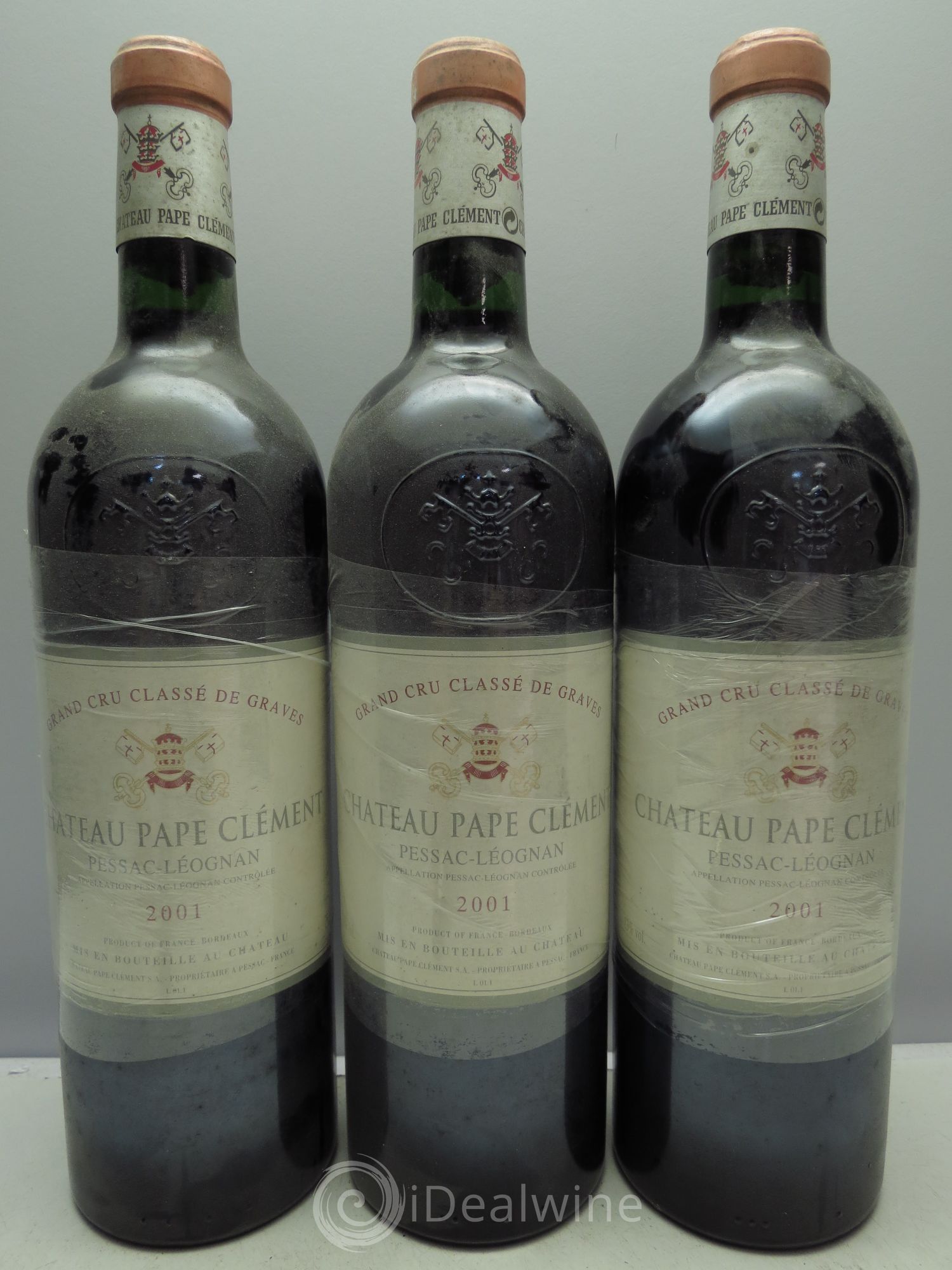 Château Pape Clément Cru Classé de Graves 2001 - Lot de 3 bouteilles - 0