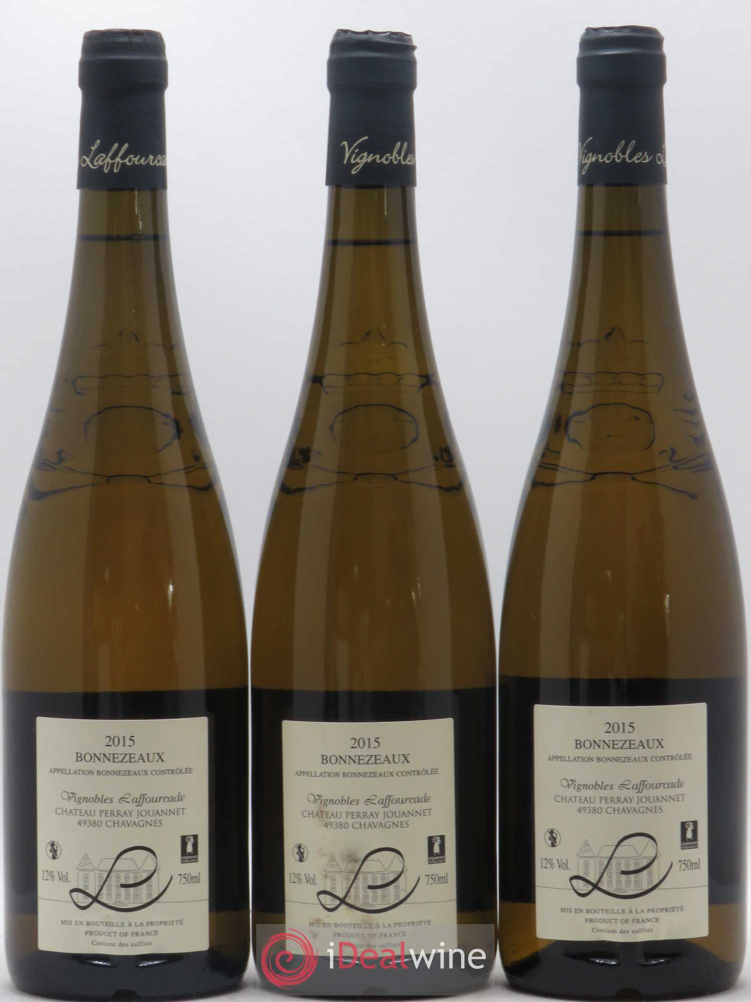 Bonnezeaux Les Ouvrées de Fesles Château Perray Jouannet 2015 - Lotto di 3 bottiglie - 1