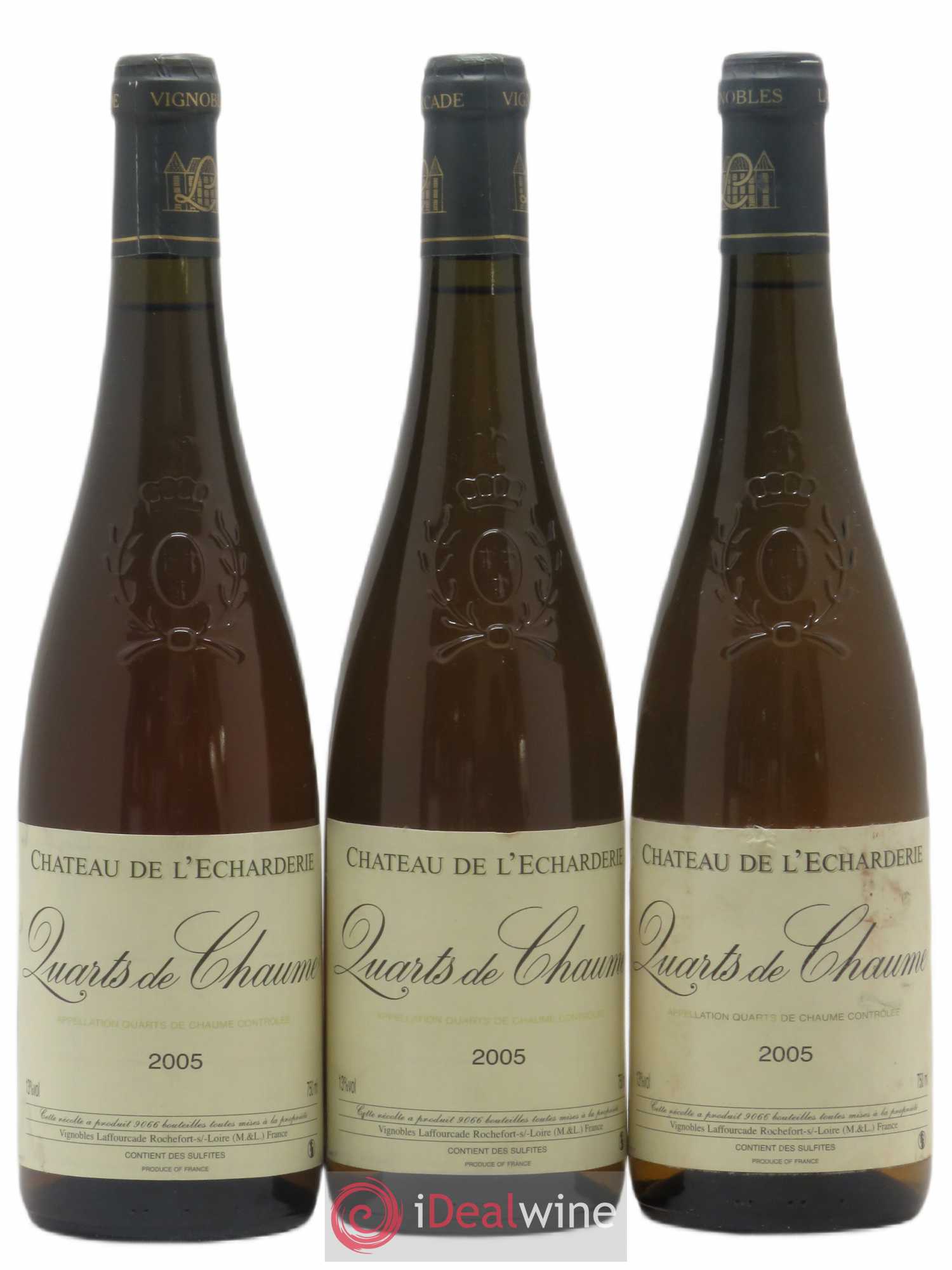 Quarts de Chaume Château l'Echarderie 2005 - Lotto di 3 bottiglie - 0
