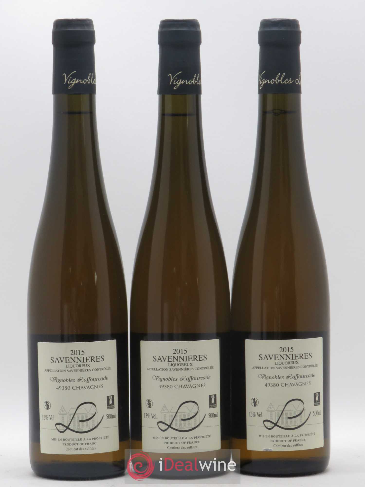 Savennières Clos de la Royauté vignobles Laffourcade 50 cl 2015 - Lotto di 3 bottiglie - 1