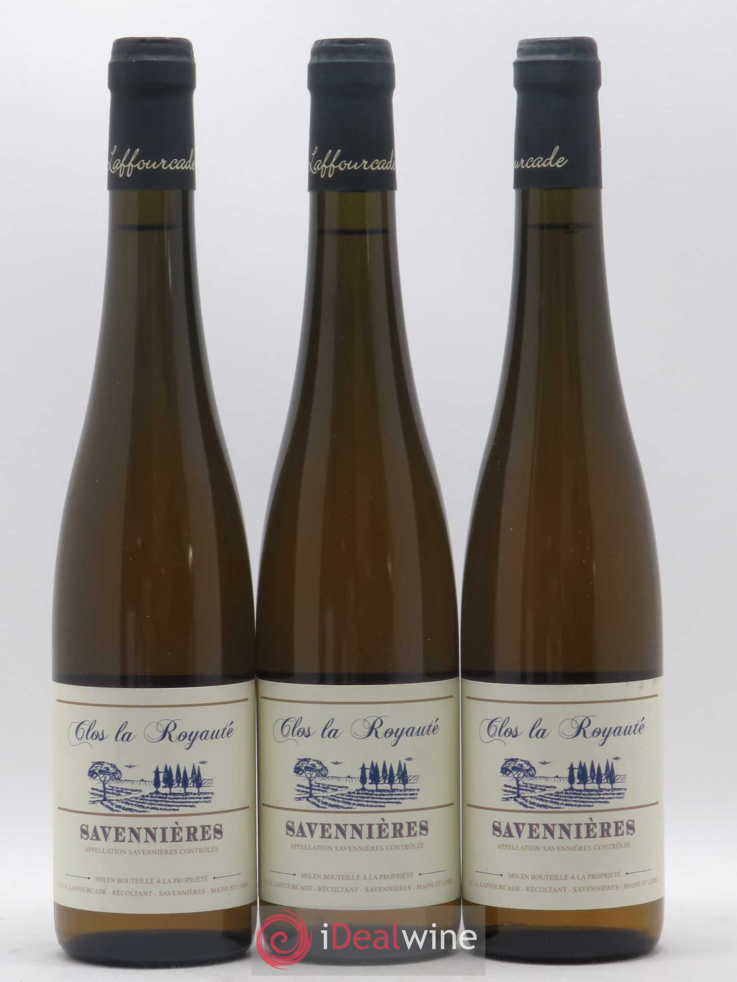 Savennières Clos de la Royauté vignobles Laffourcade 50 cl 2015 - Lotto di 3 bottiglie - 0