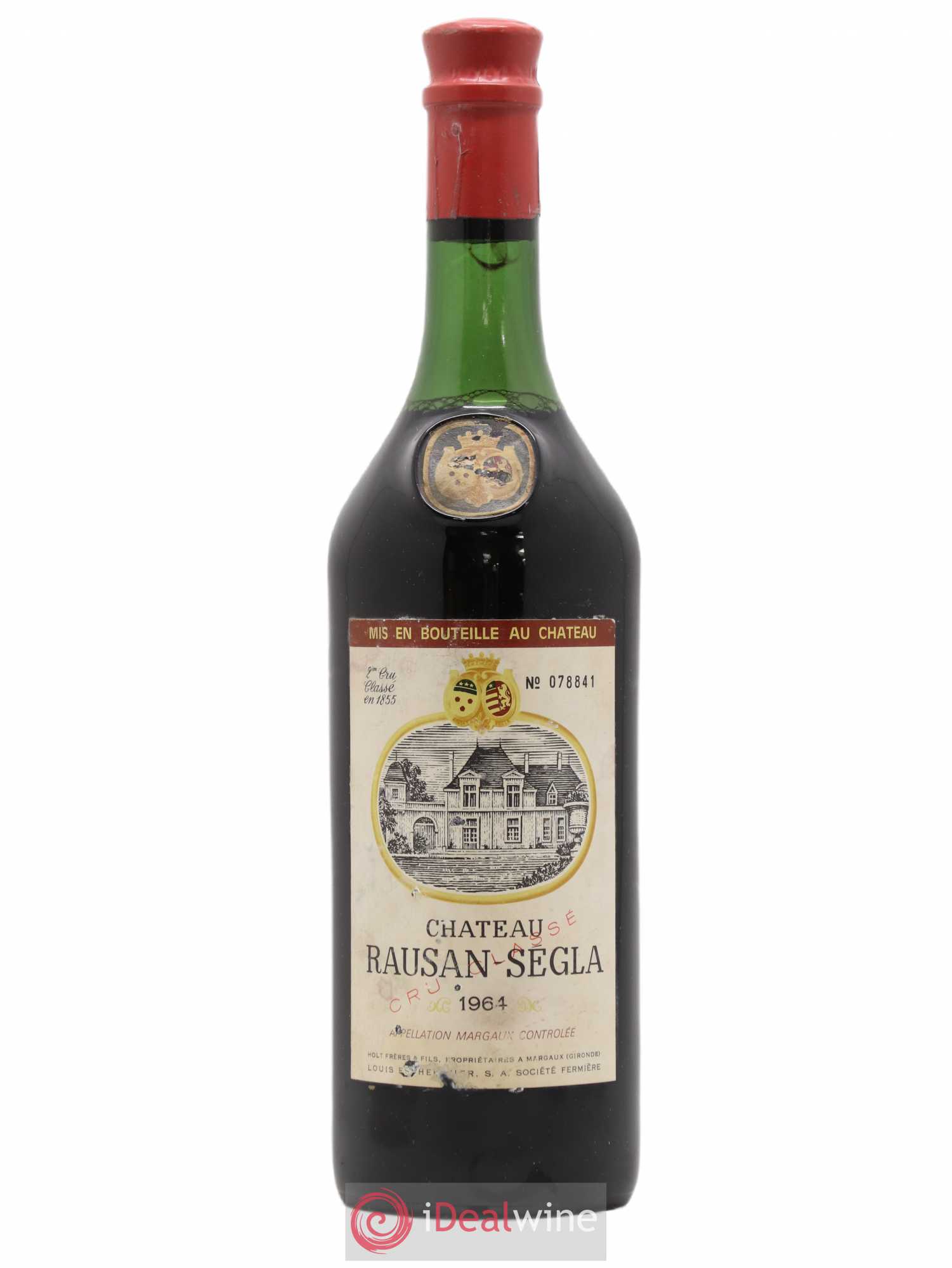 Château Rauzan Ségla Grand Cru Classé 1964 - Lot de 1 bouteille - 0