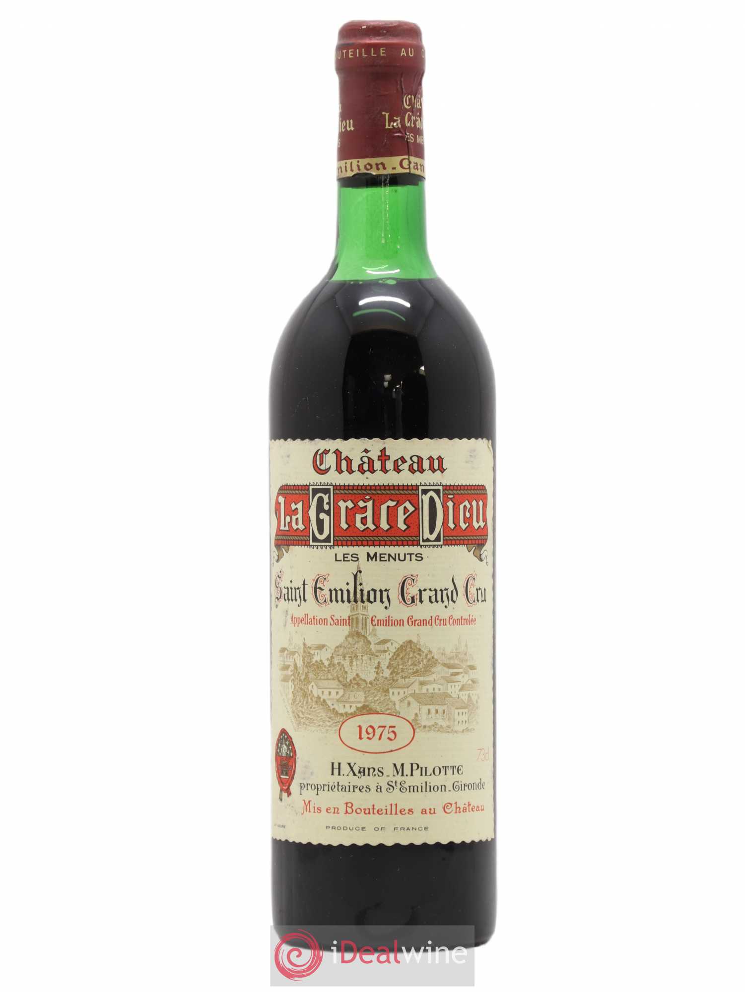 Château la Grâce Dieu les Menuts 1975 - Lot de 1 bouteille - 0