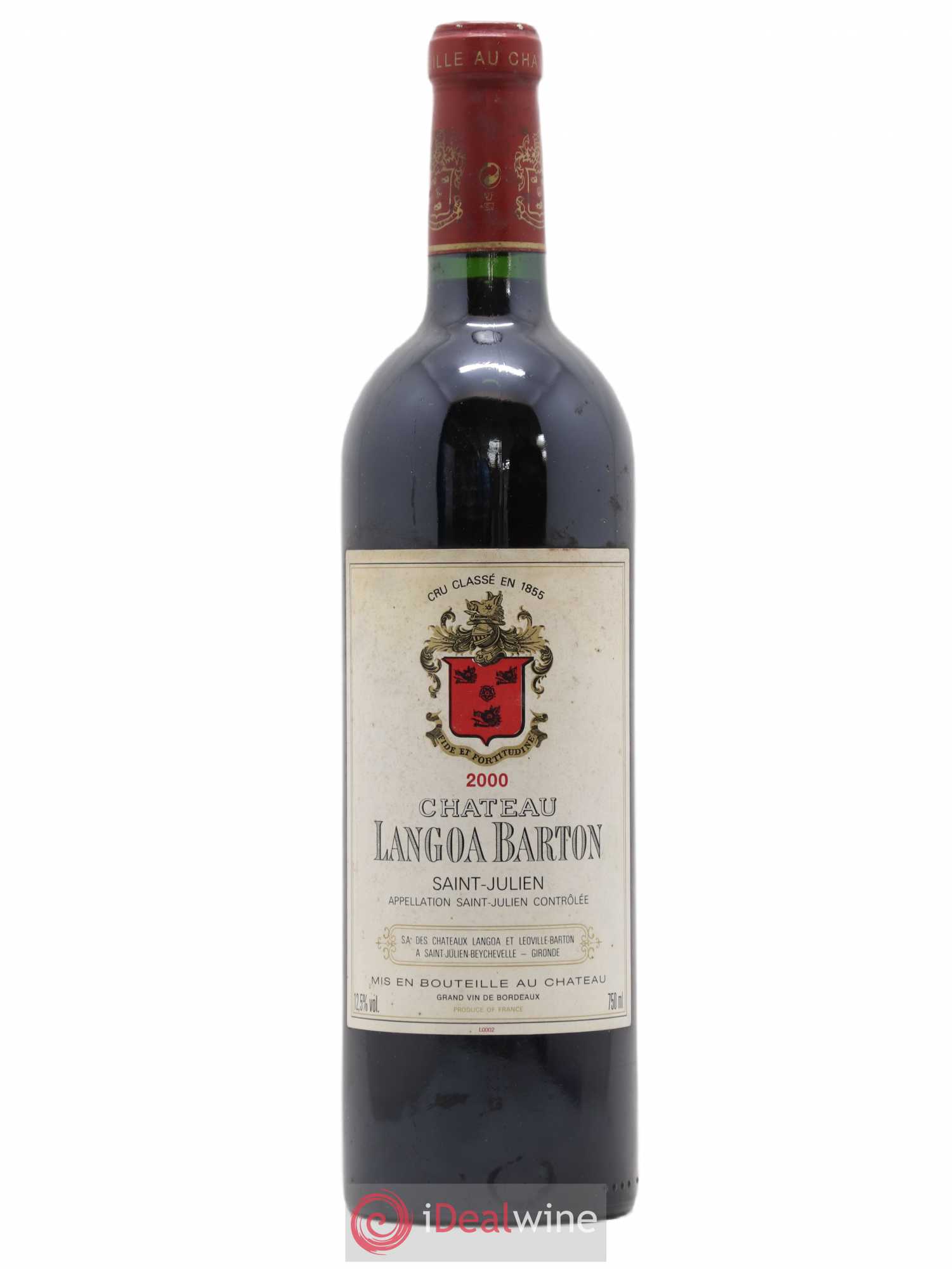 Château Langoa Barton 3ème Grand Cru Classé 2000 - Lot de 1 bouteille - 0
