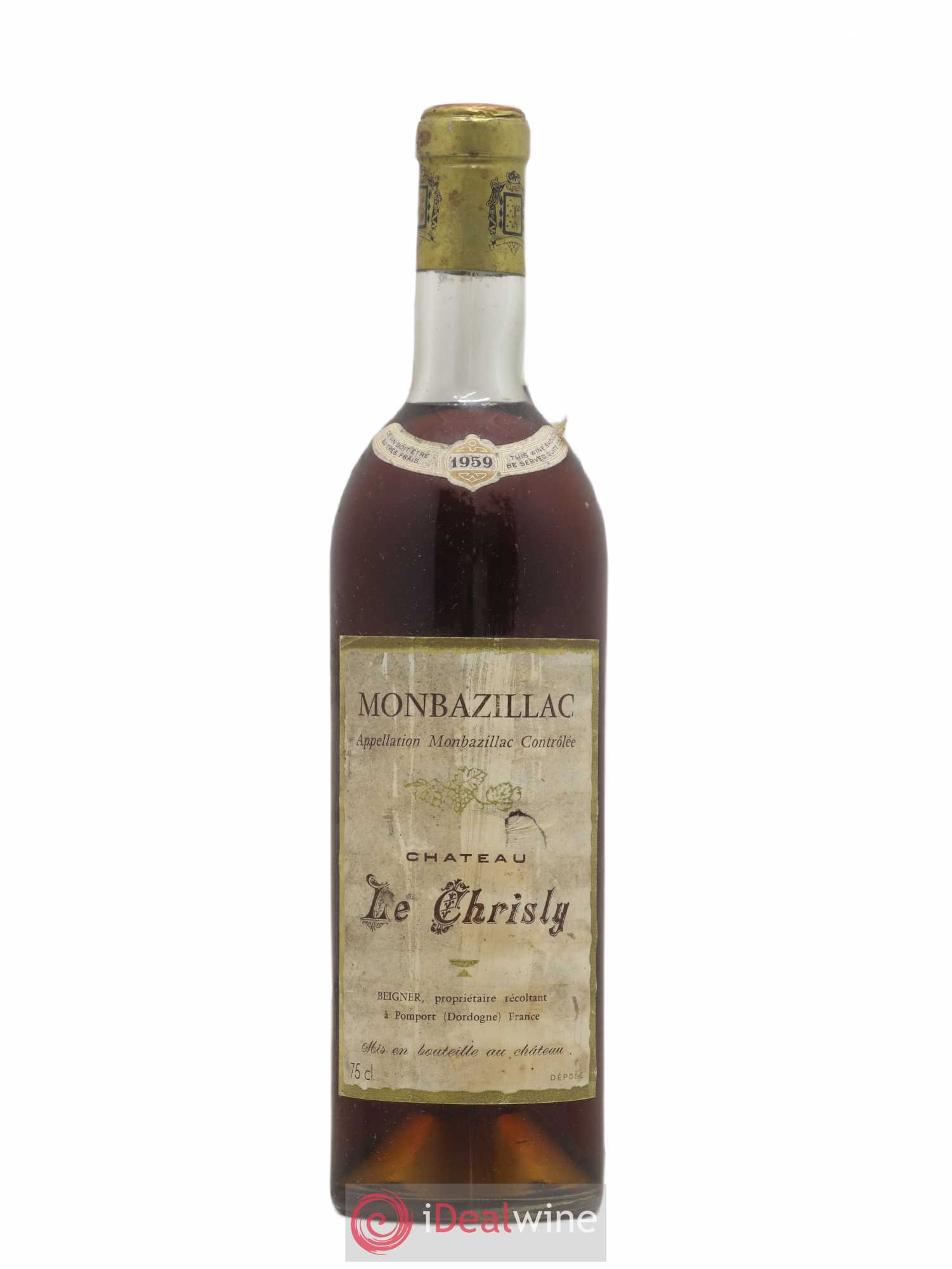 Monbazillac Château Le Chrisly 1959 - Lotto di 1 bottiglia - 0